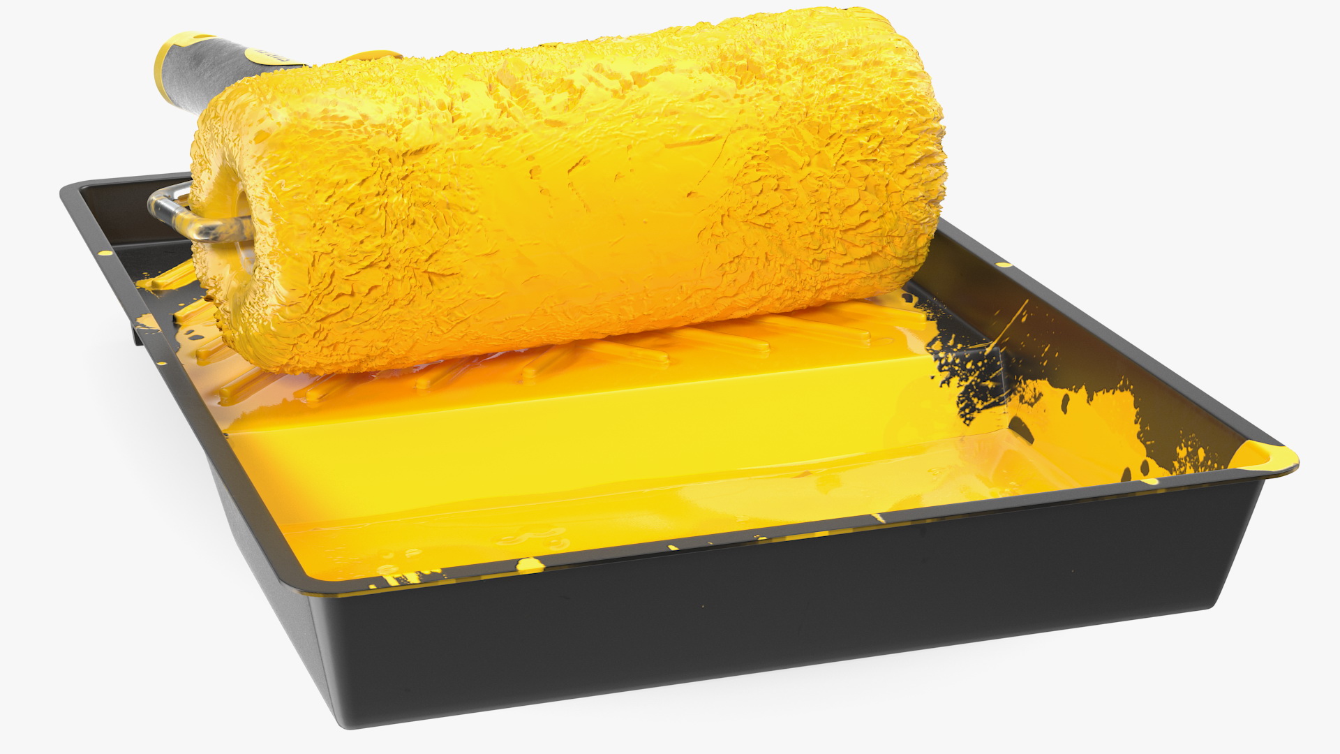 Used Stanley Paint Roller Kit 3D model