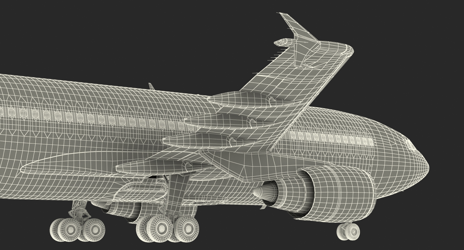 3D Airbus A310 300 FedEx Rigged model