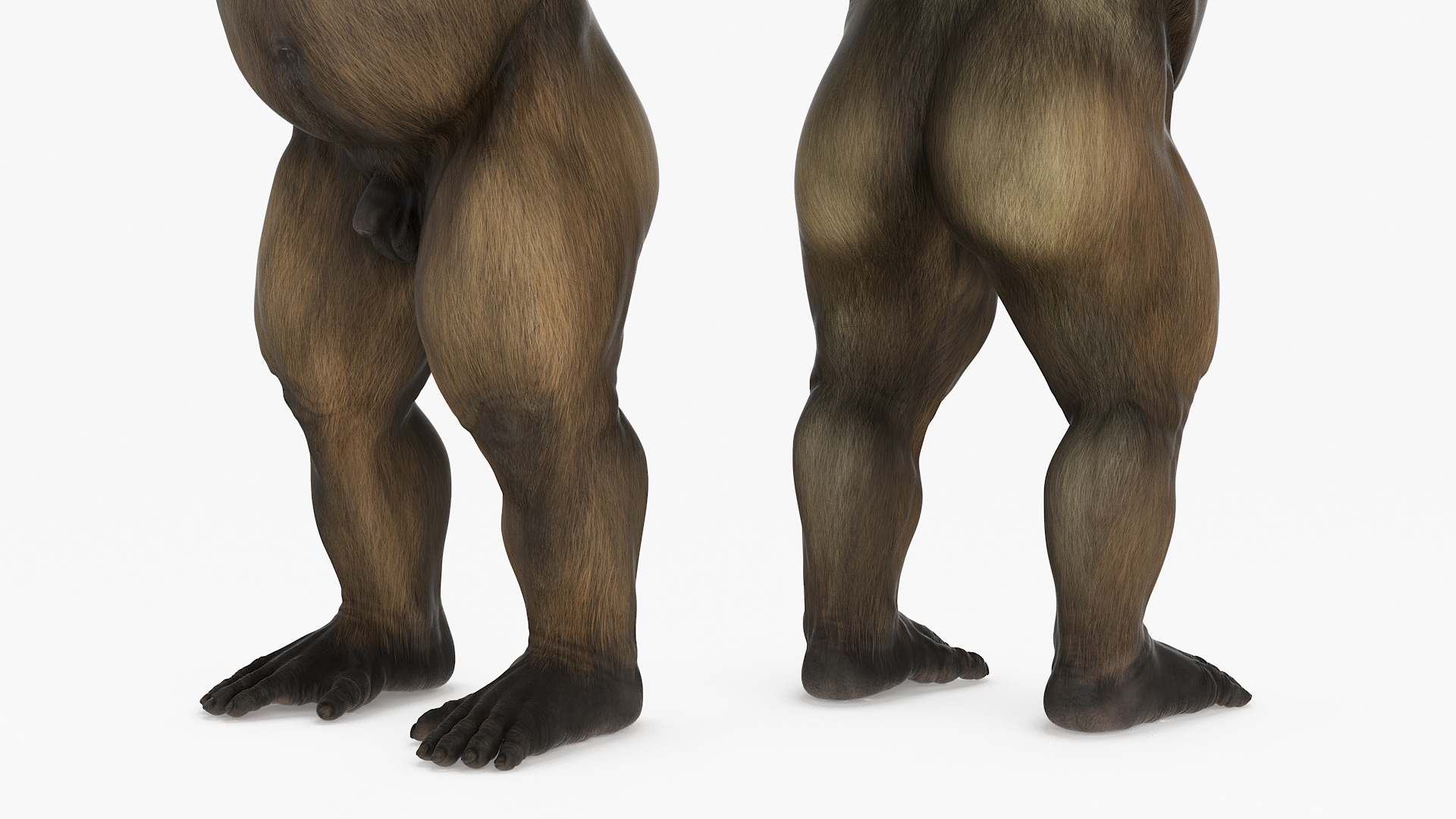 3D model Big Ape Gigantopithecus A-Pose