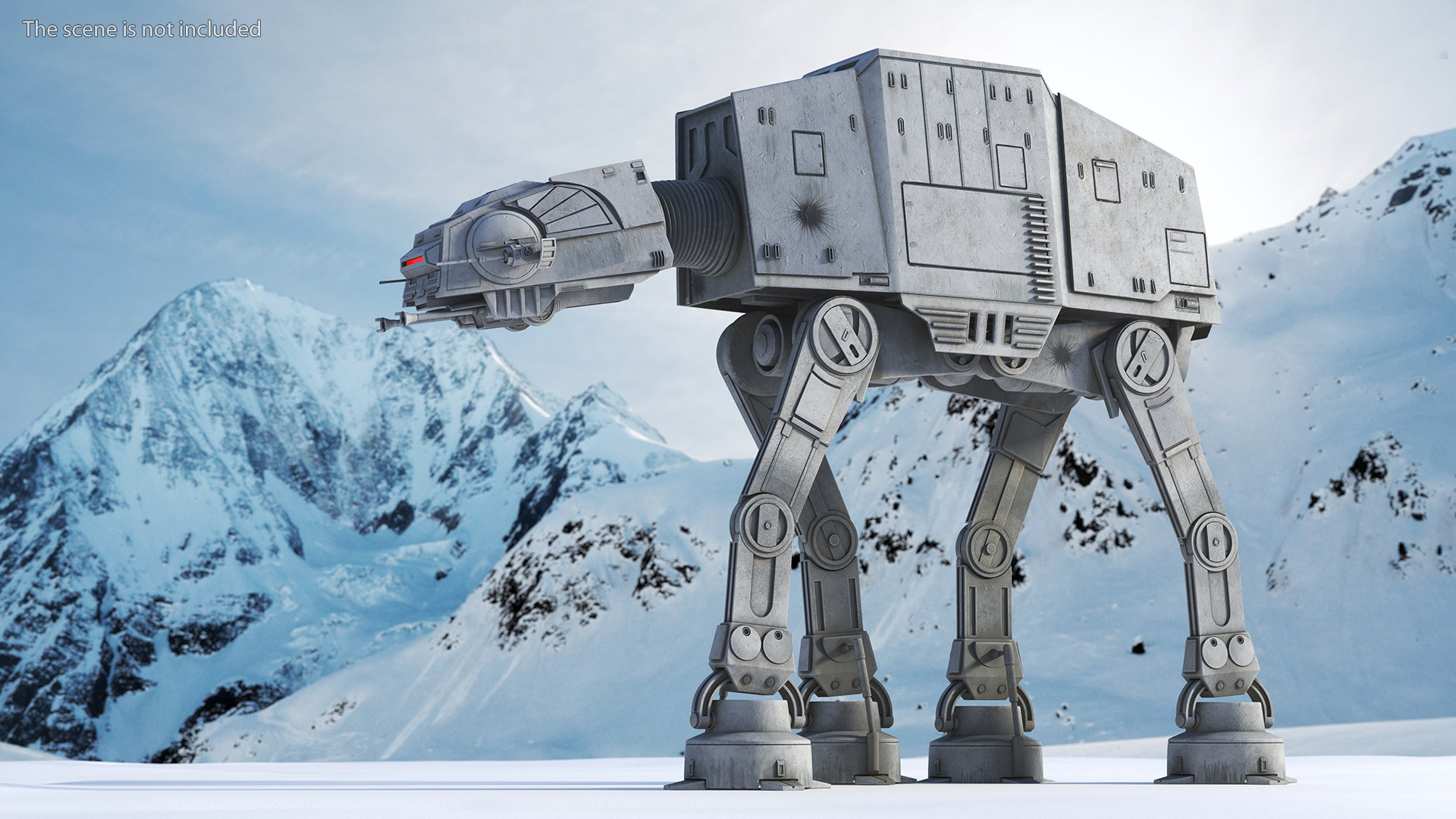 3D model Walk Dirt AT-AT Star Wars