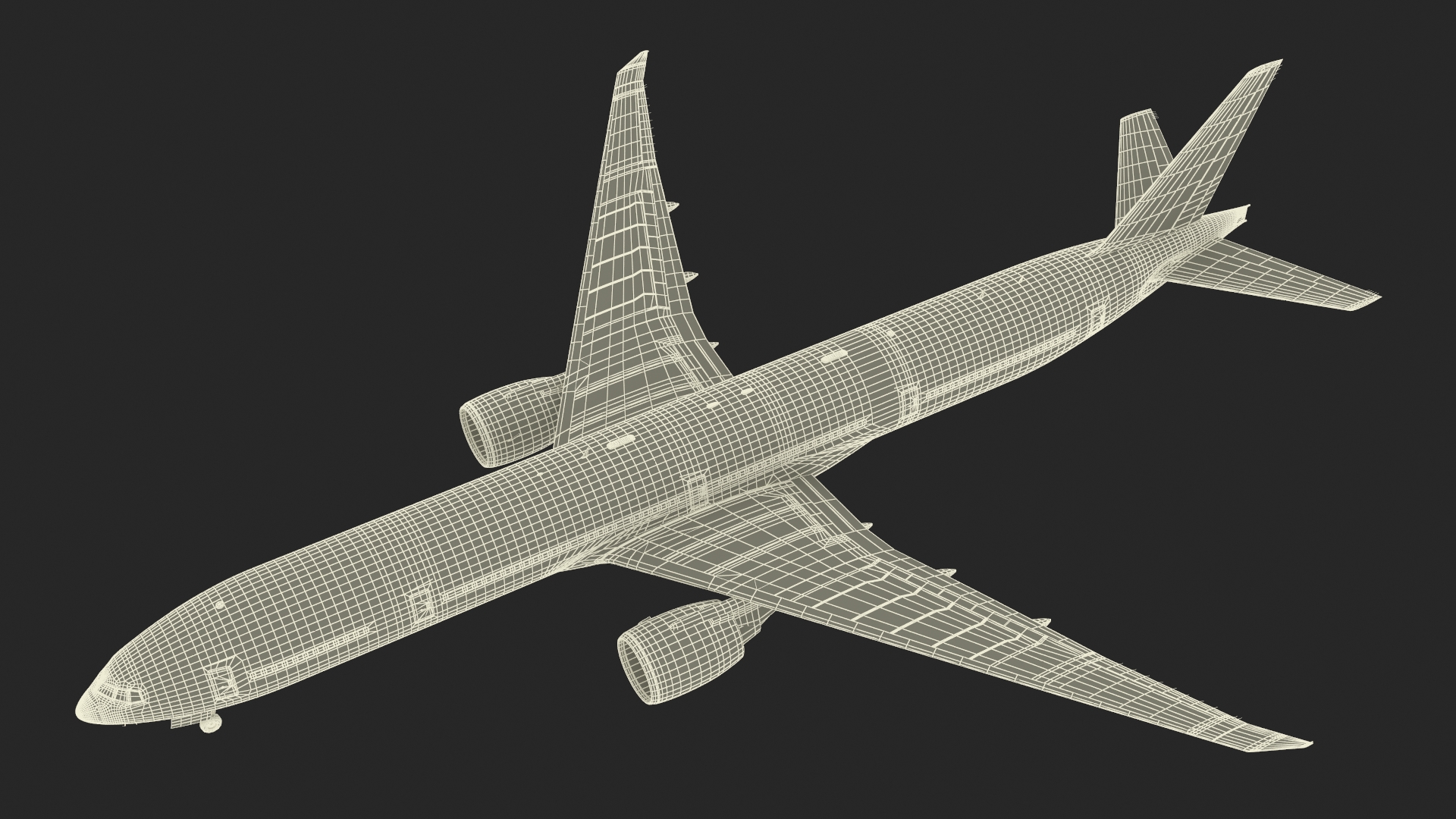 Air France Boeing 777-300ER Rigged 3D model