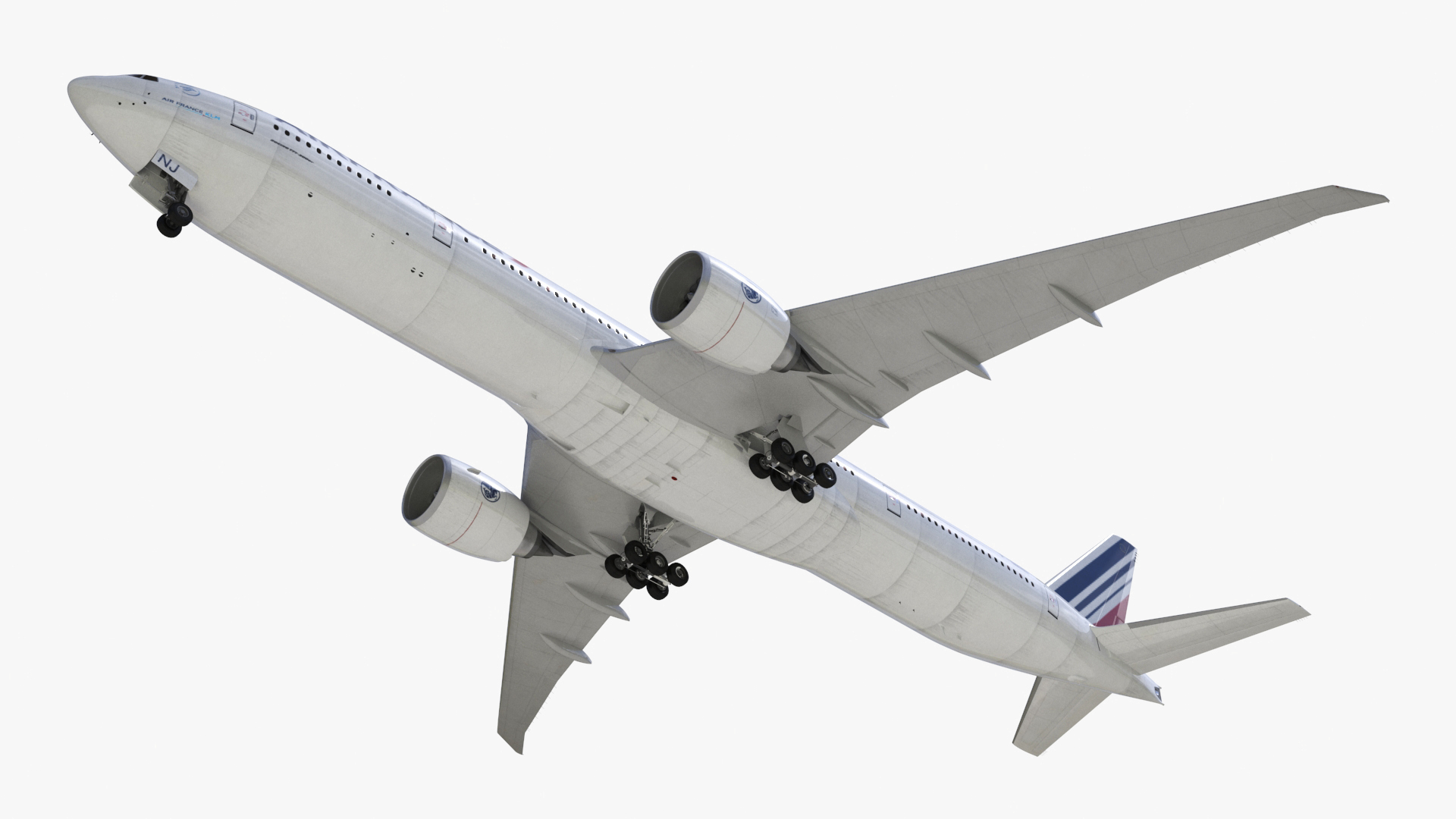 Air France Boeing 777-300ER Rigged 3D model