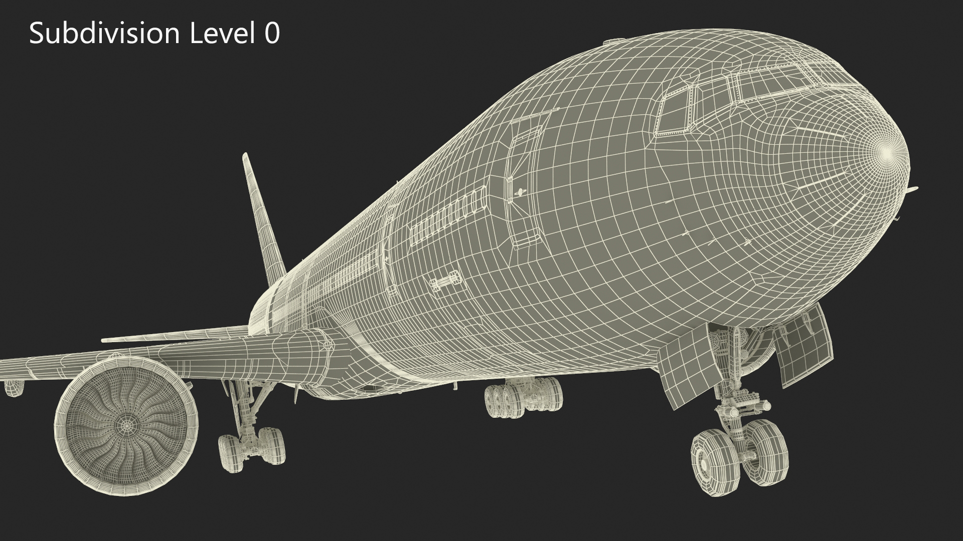 Air France Boeing 777-300ER Rigged 3D model