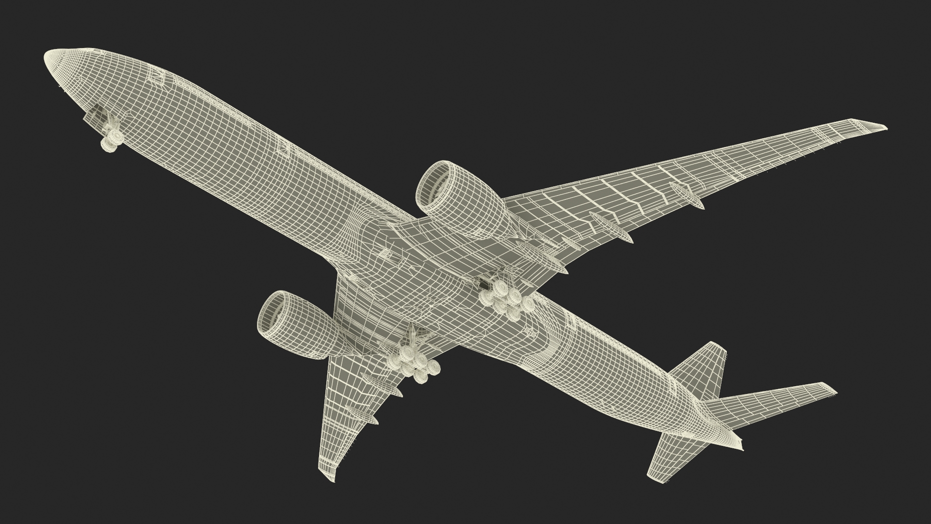 Air France Boeing 777-300ER Rigged 3D model