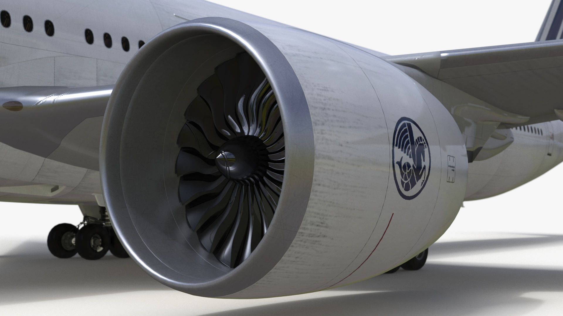 Air France Boeing 777-300ER Rigged 3D model