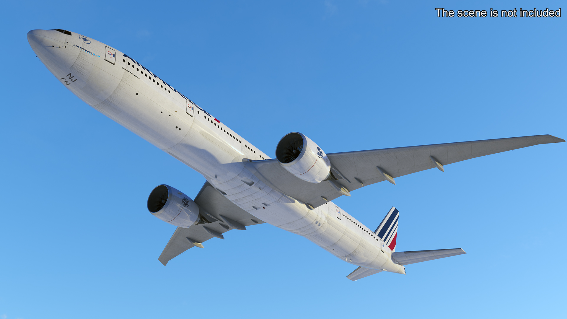 Air France Boeing 777-300ER Rigged 3D model