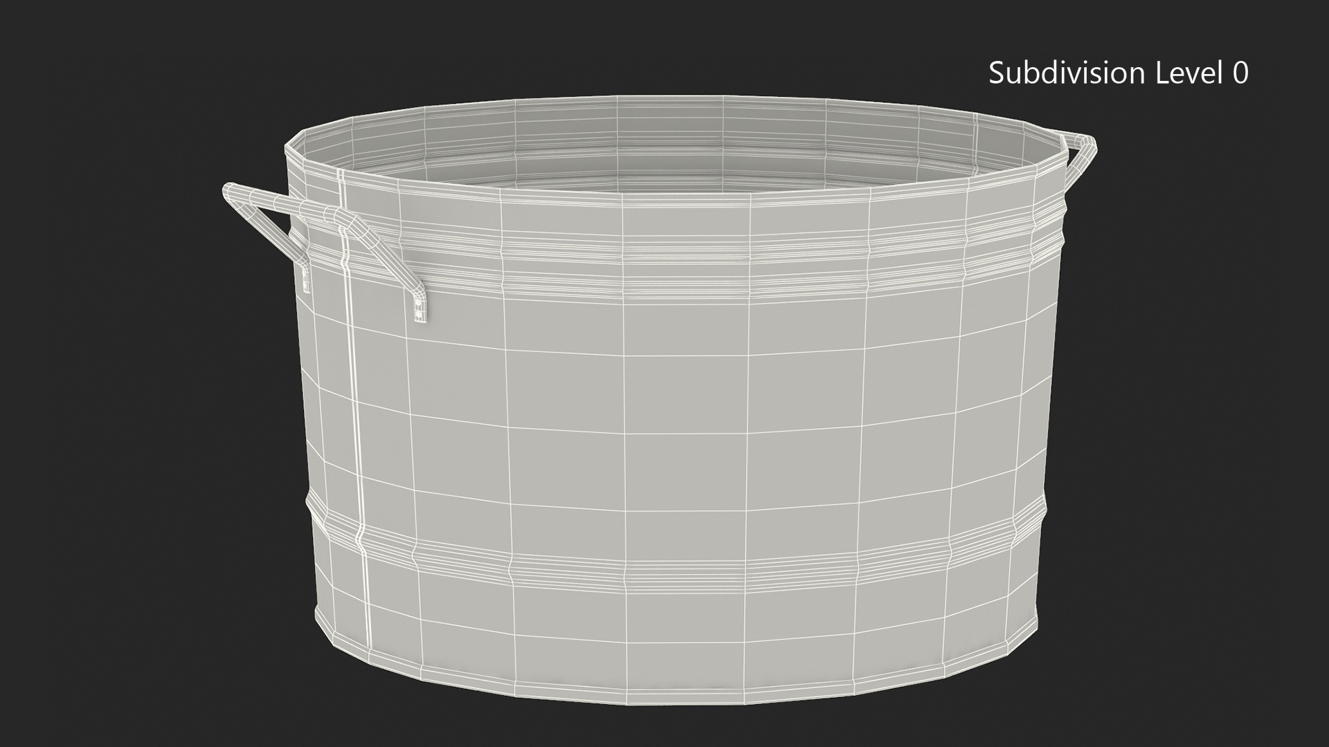 3D Galvanized Steel Round Tub