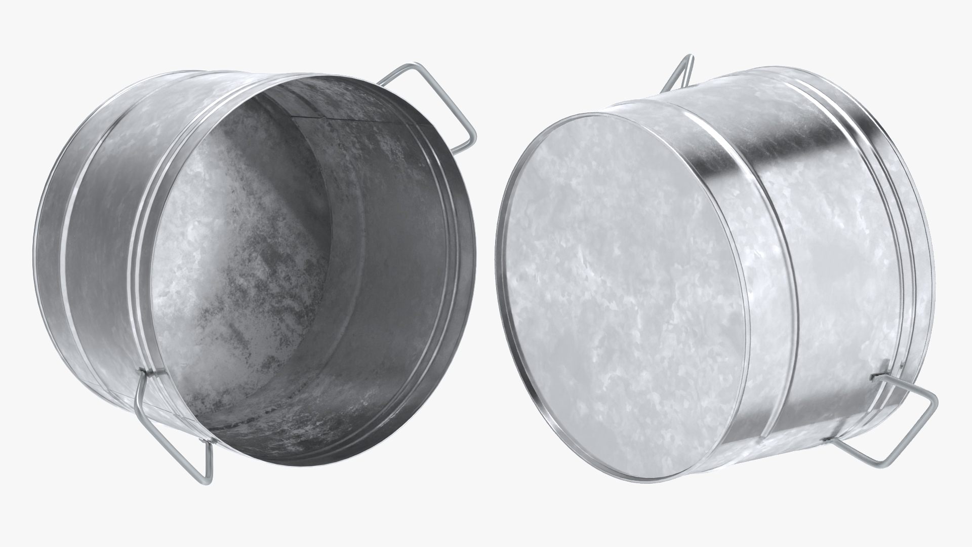 3D Galvanized Steel Round Tub