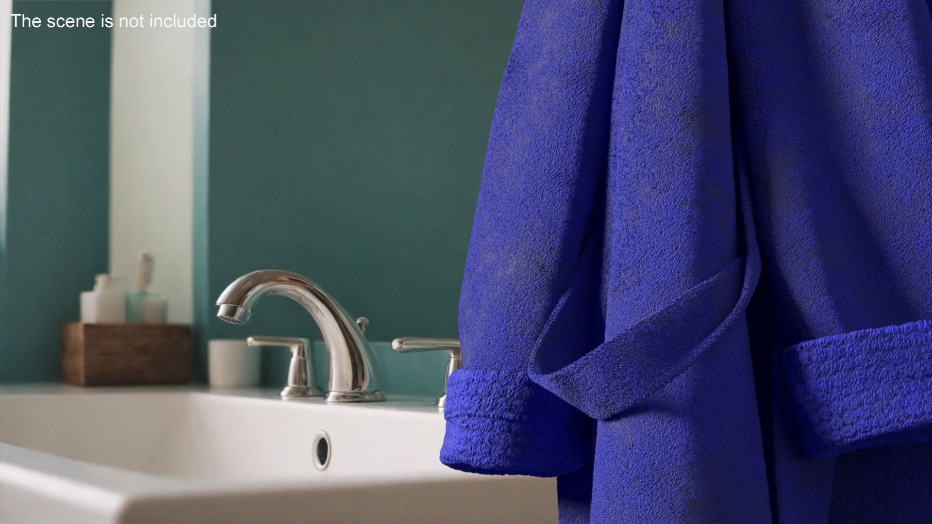 3D model Hooked Bathrobe Blue