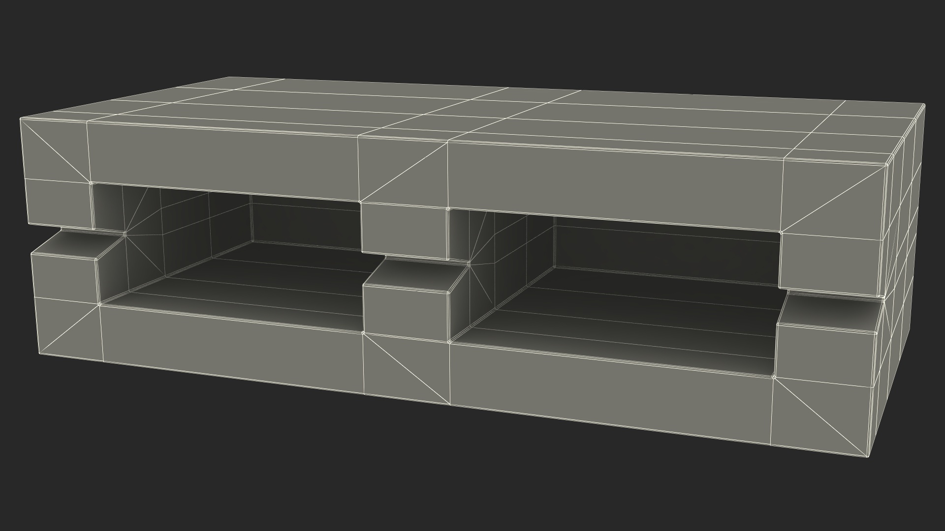 Concrete Stretcher Brick 3D model