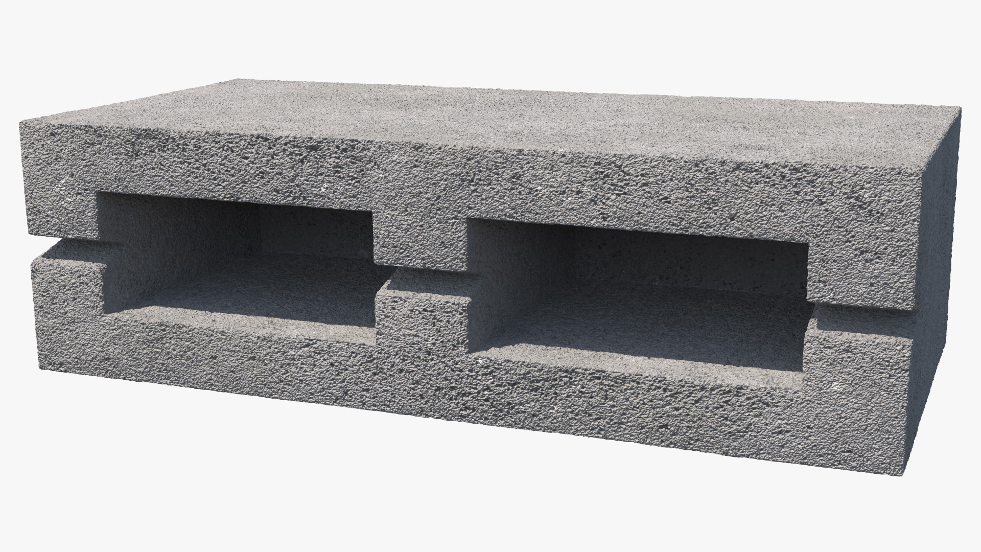 Concrete Stretcher Brick 3D model