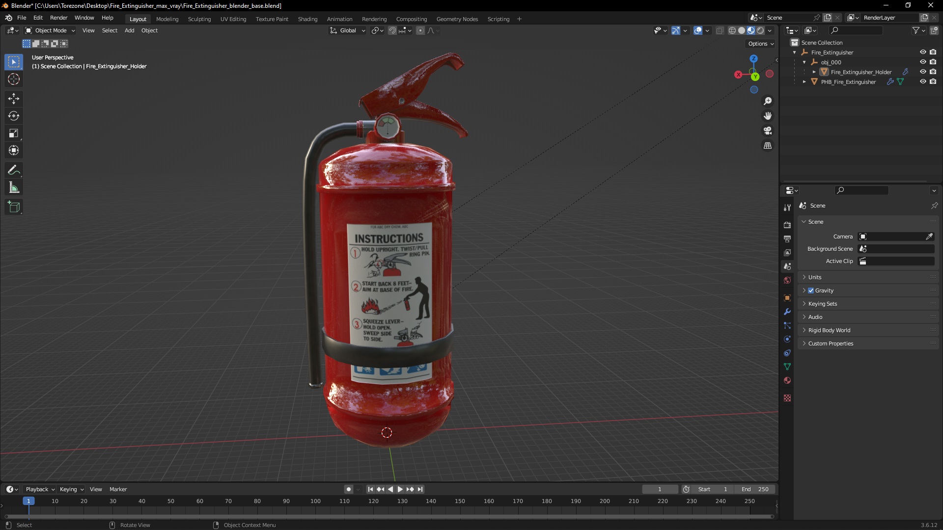 Fire Extinguisher 3D