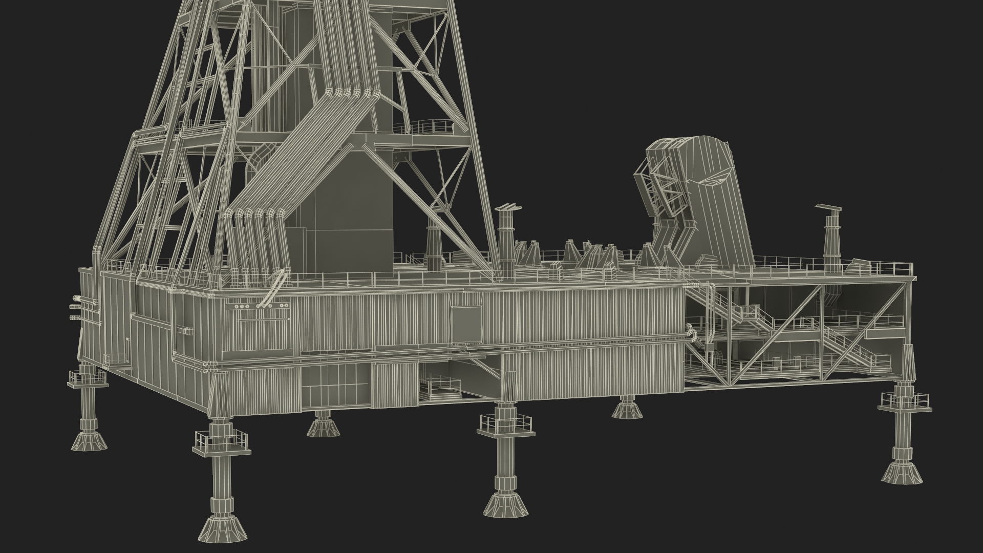 3D SLS Launch Pad 39B model