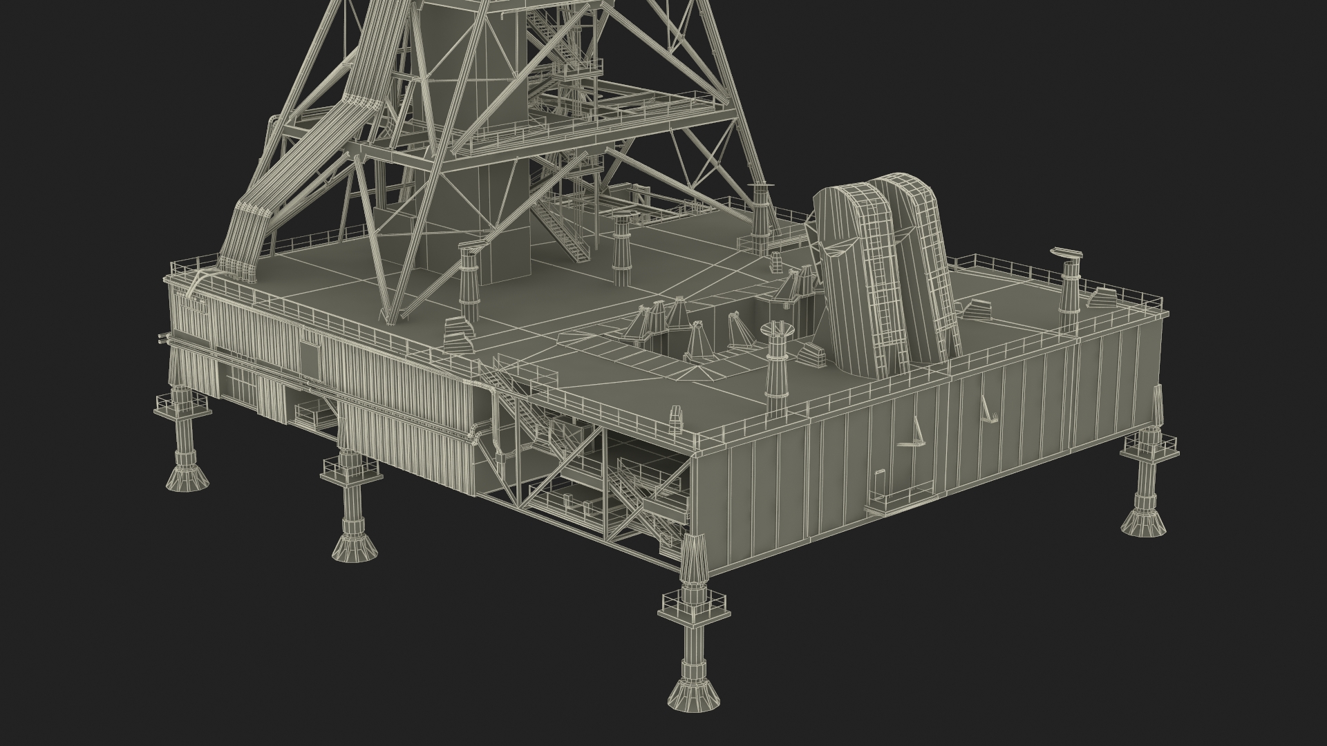 3D SLS Launch Pad 39B model