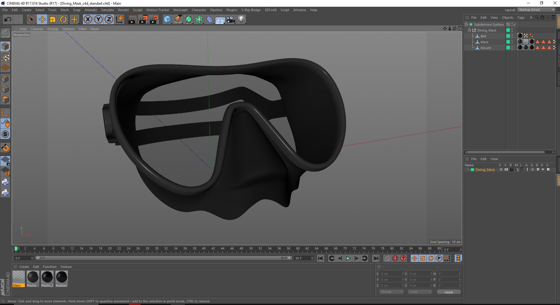 3D Diving Mask