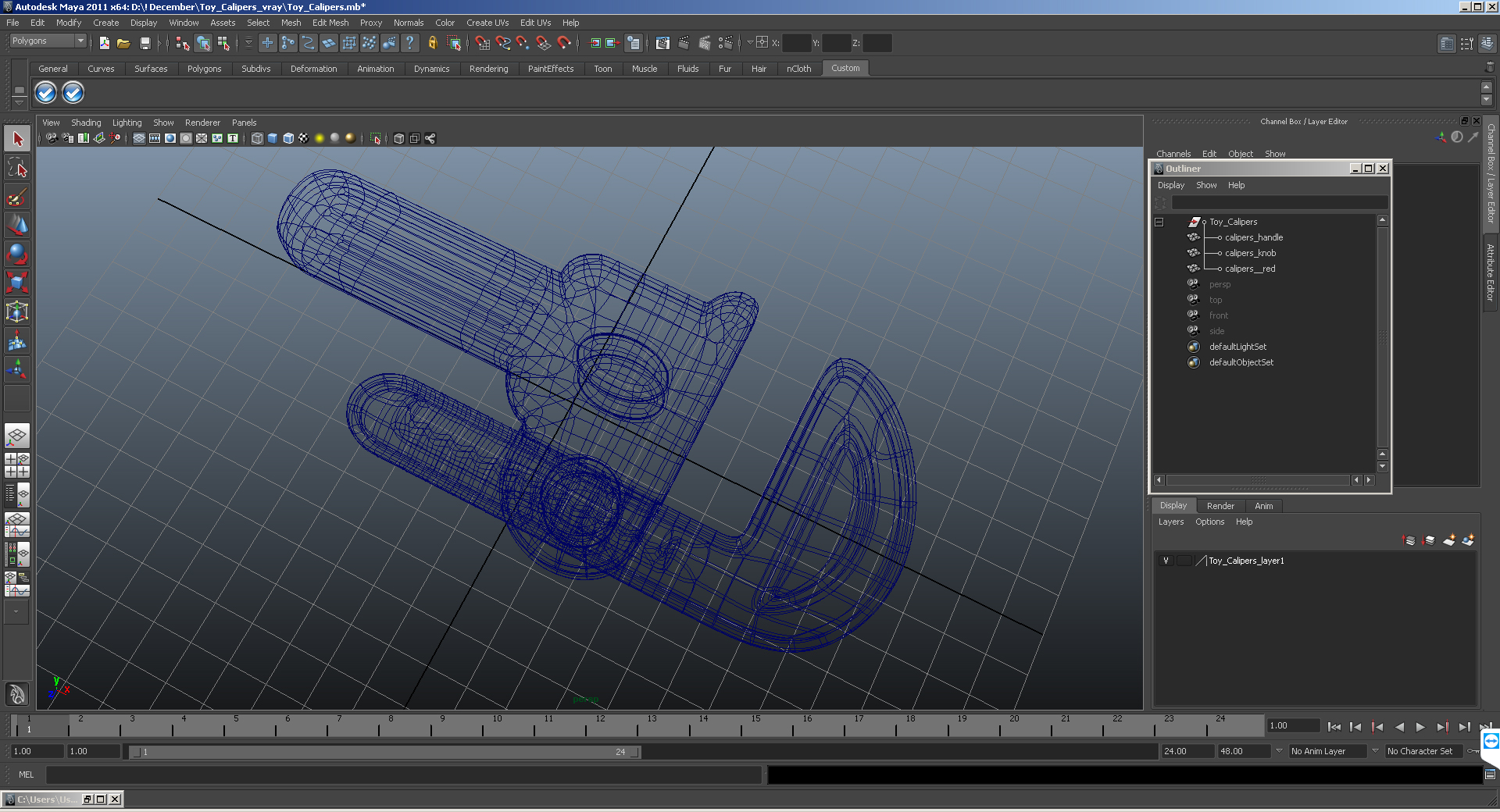 Toy Calipers 3D