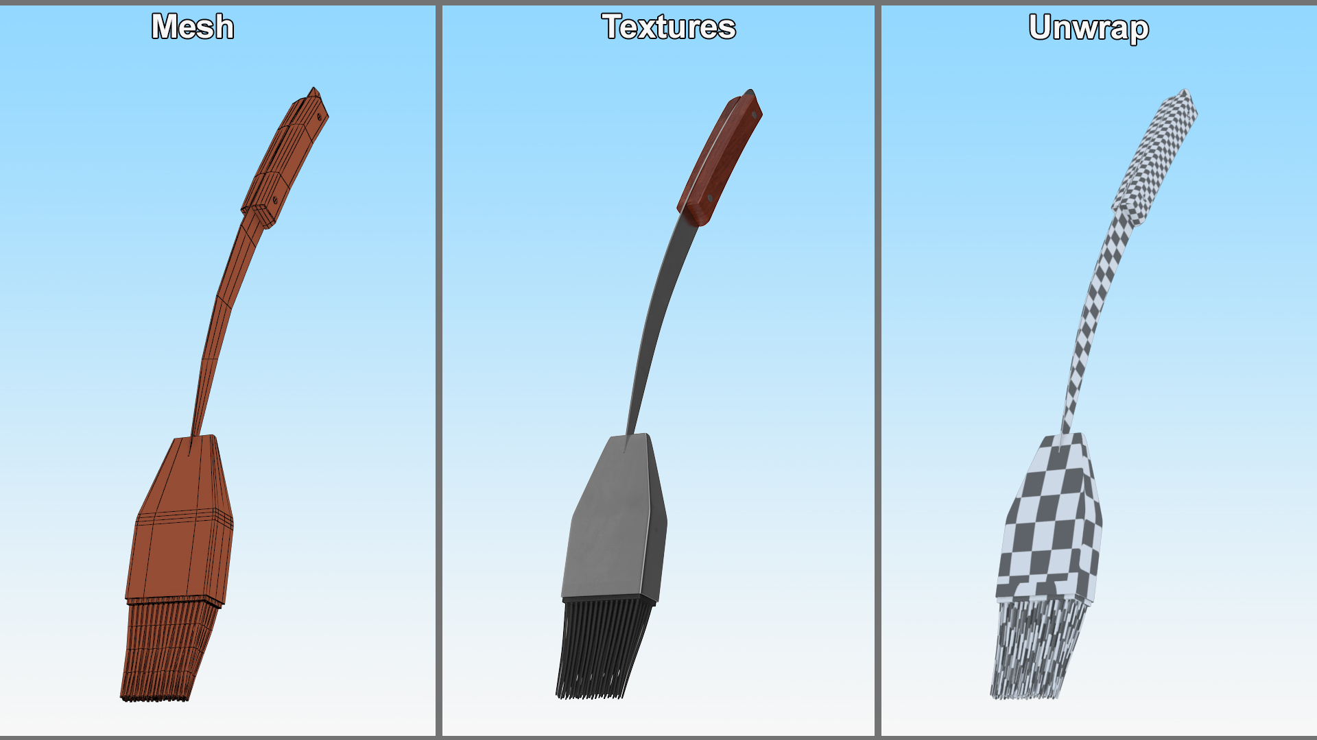 BBQ Basting Brush 3D