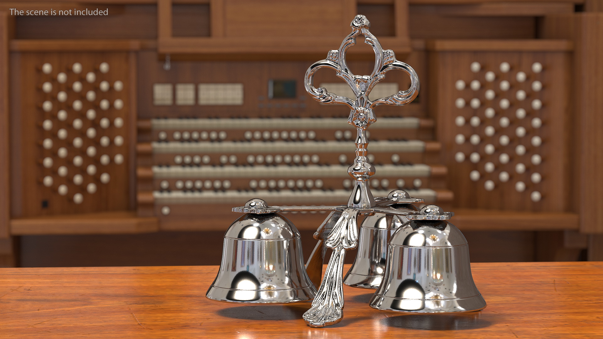 Three Sound Silver Handbell 3D