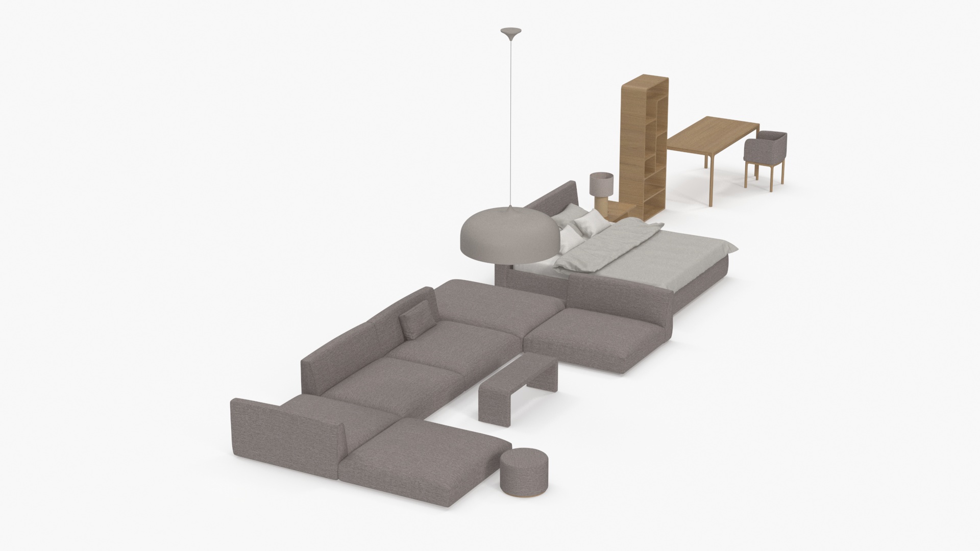 3D model Modern Furniture Set