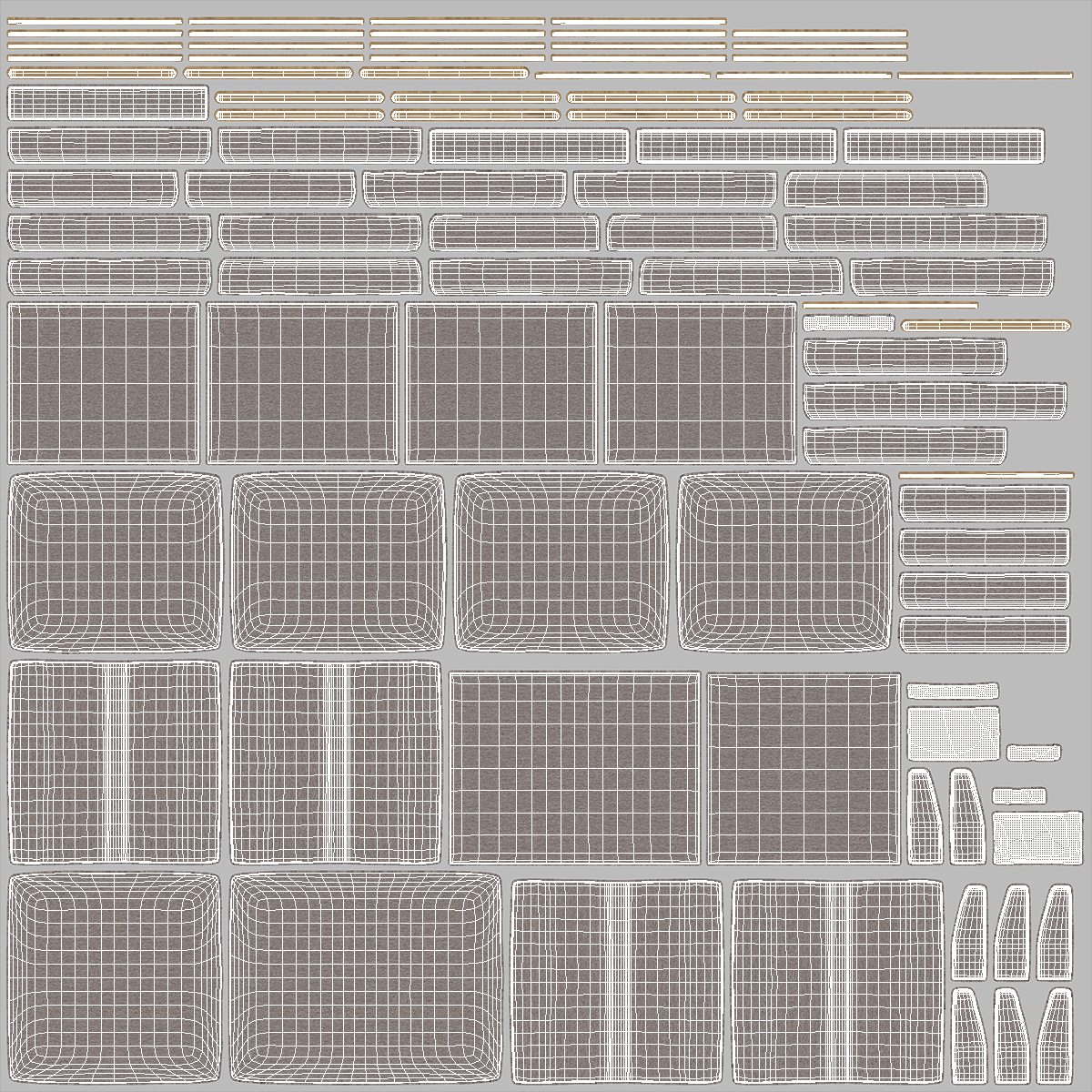 3D model Modern Furniture Set