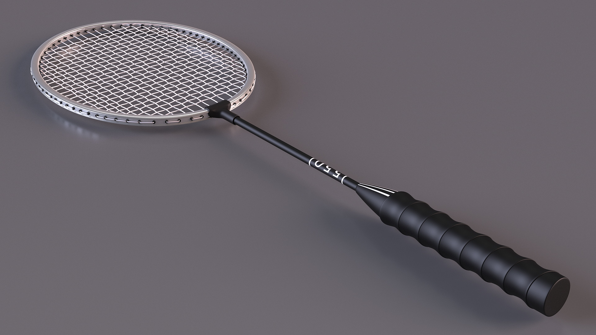 3D model Metallic Badminton Racket