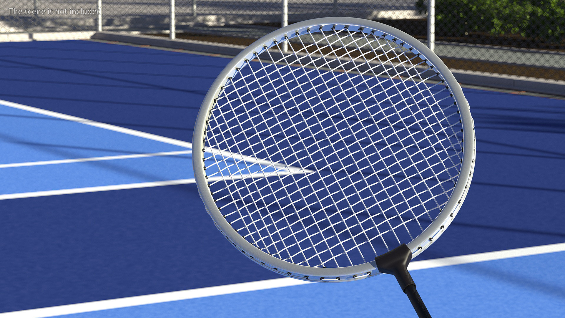 3D model Metallic Badminton Racket