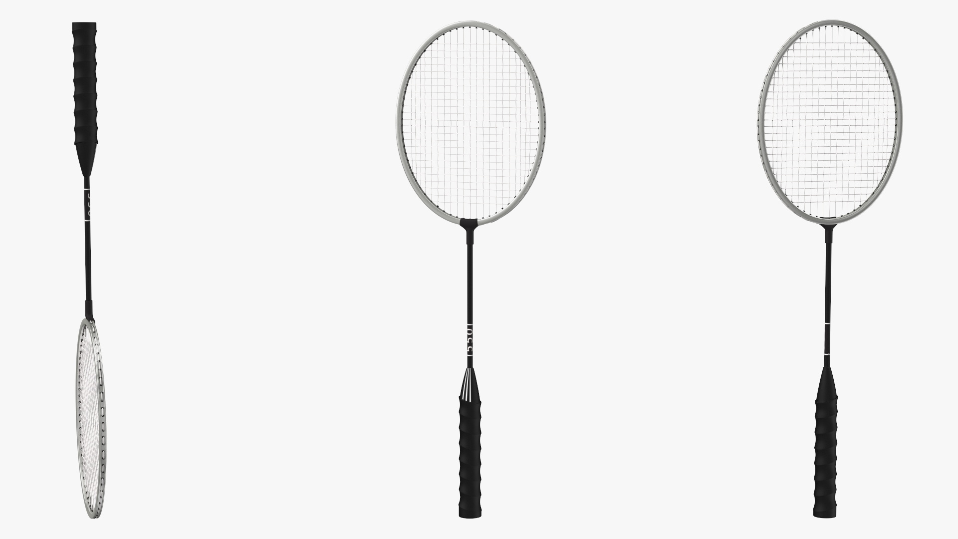 3D model Metallic Badminton Racket