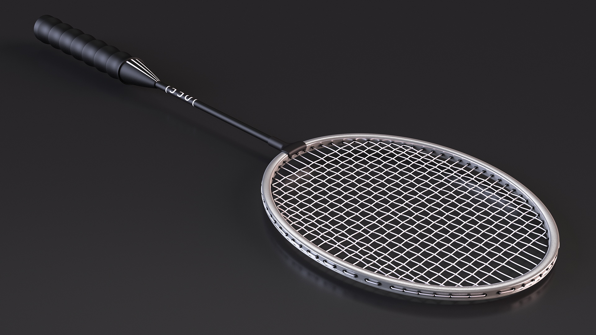 3D model Metallic Badminton Racket