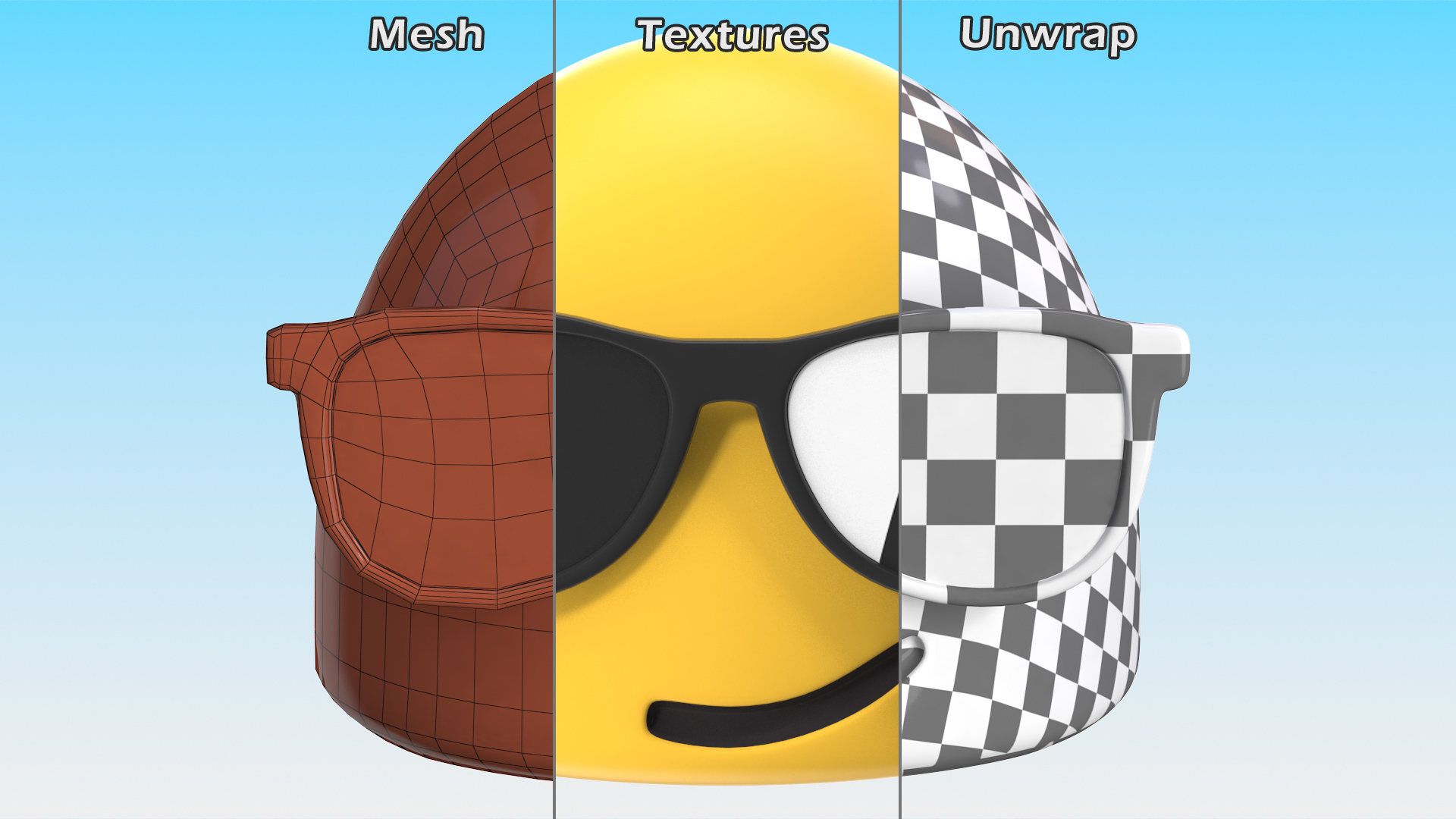 Smiling Face with Sunglasses Android Emoji 3D