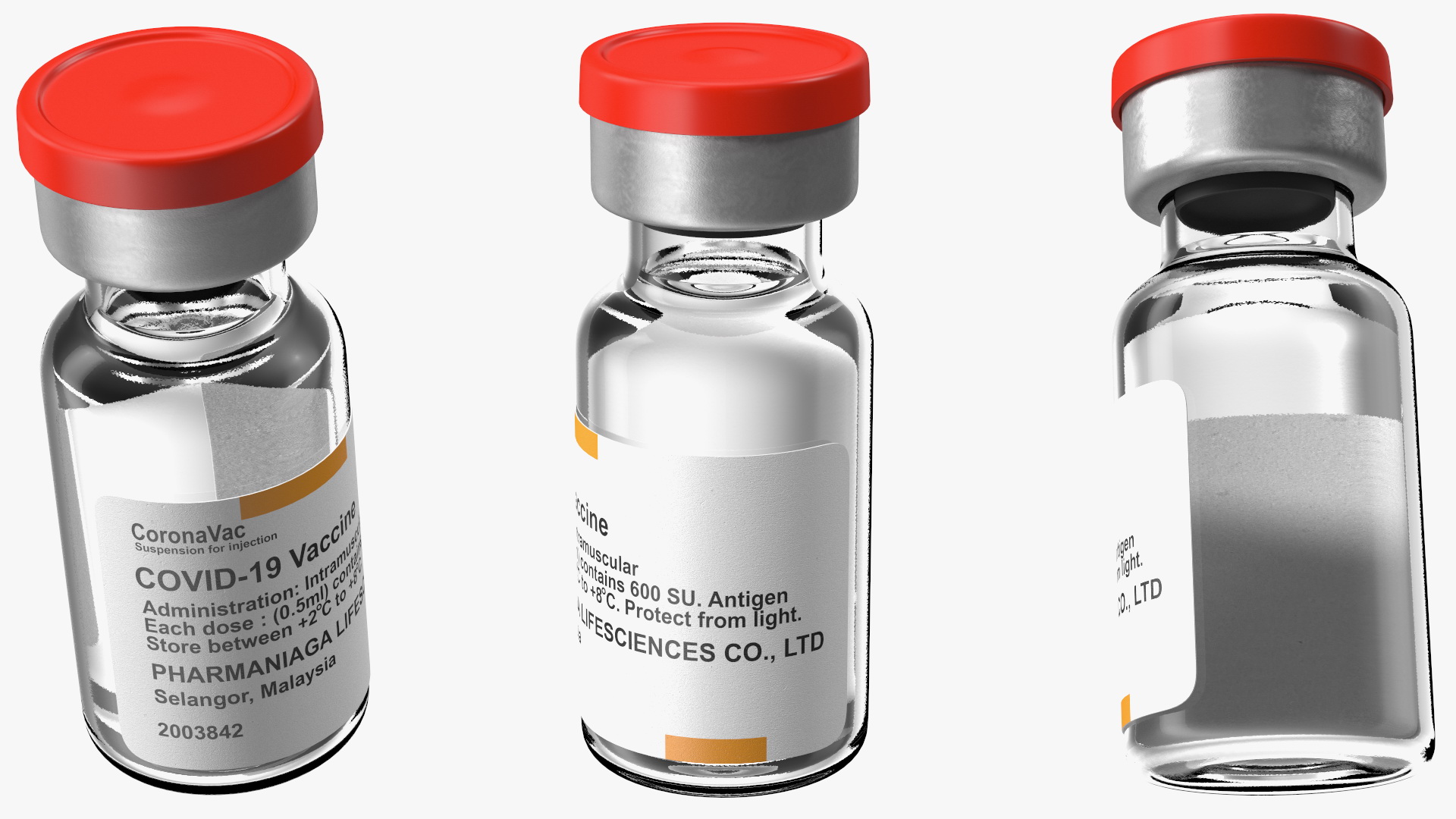 3D model Vaccine Covid19 CoronaVac