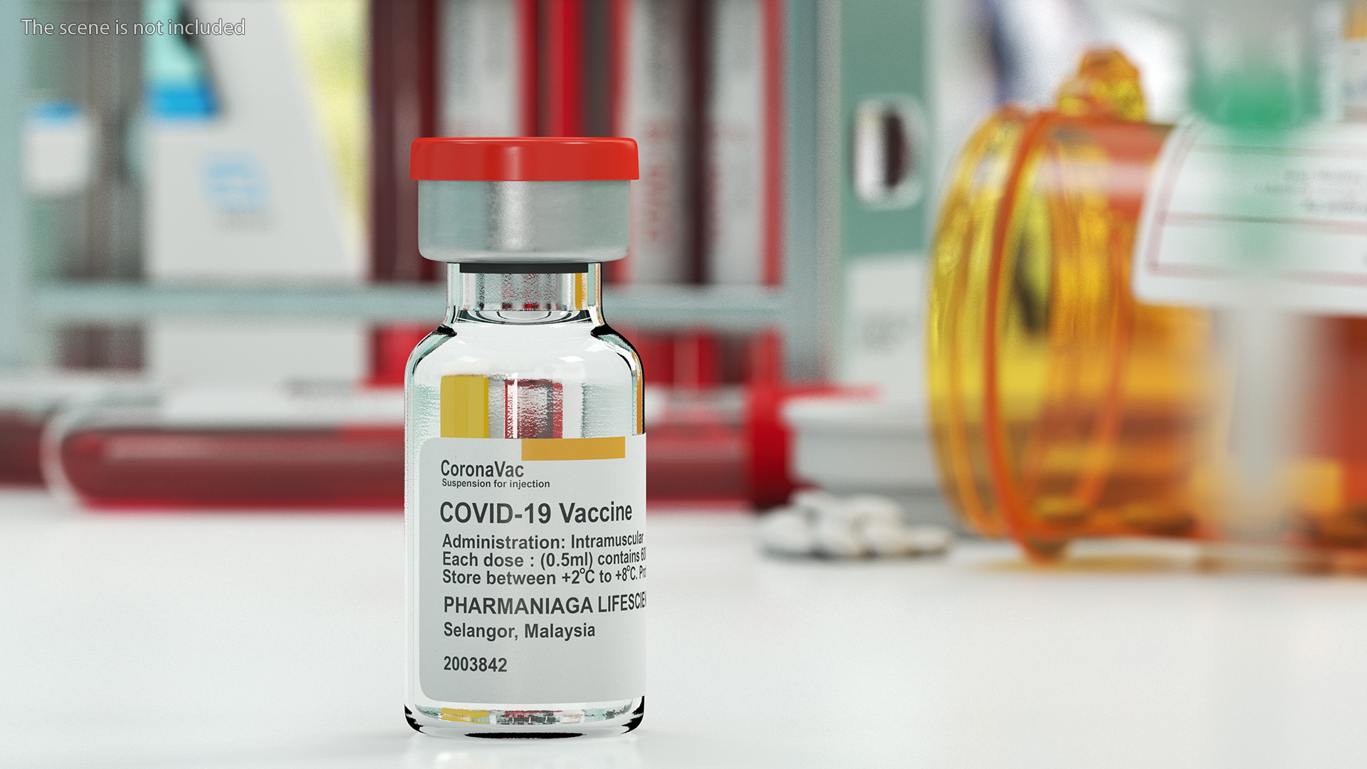 3D model Vaccine Covid19 CoronaVac