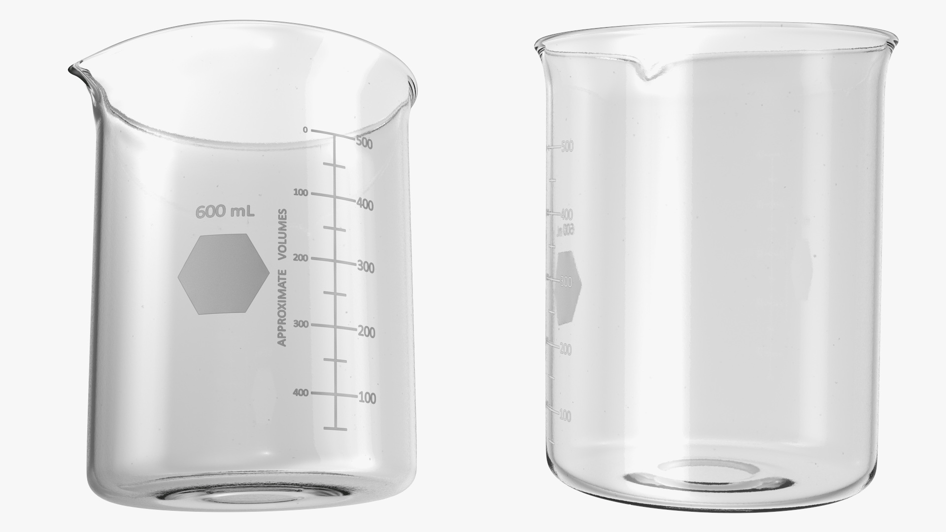 3D Heavy Duty Glass Beaker model