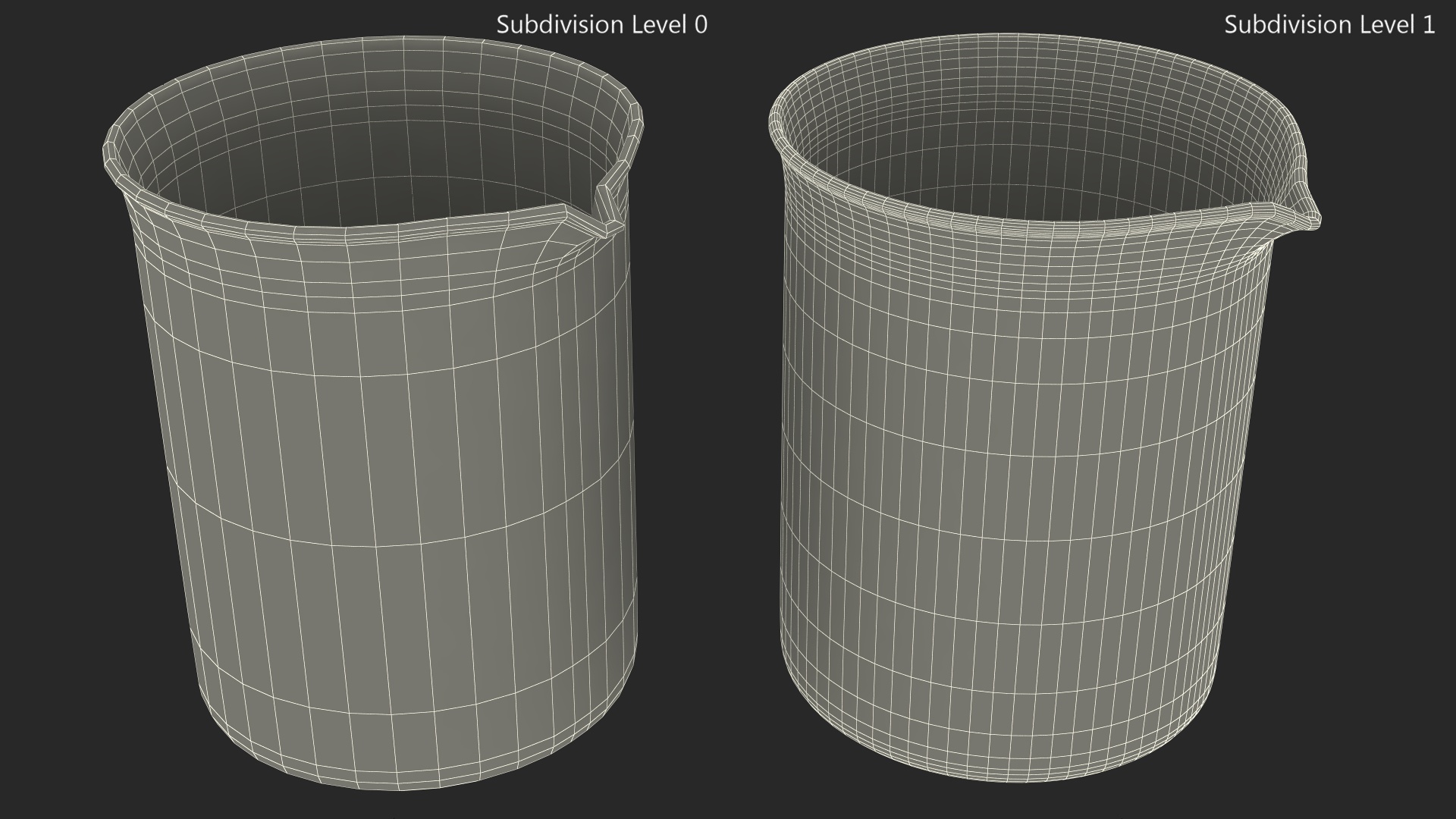 3D Heavy Duty Glass Beaker model