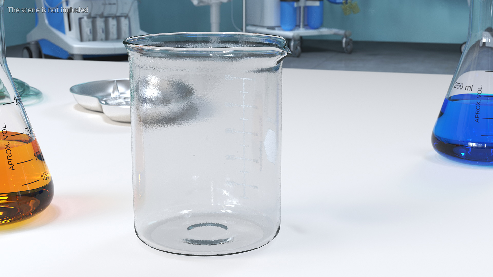 3D Heavy Duty Glass Beaker model