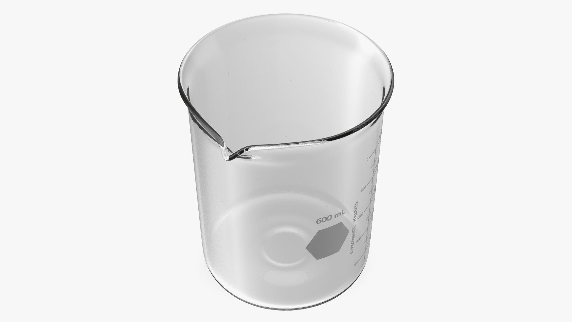 3D Heavy Duty Glass Beaker model