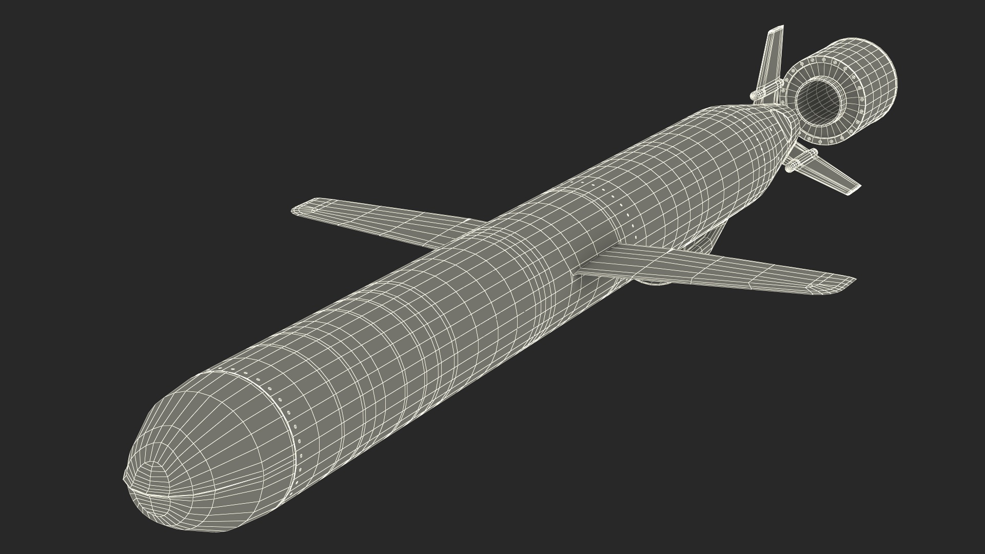 3D BGM-109 General Dynamics Tomahawk Missile