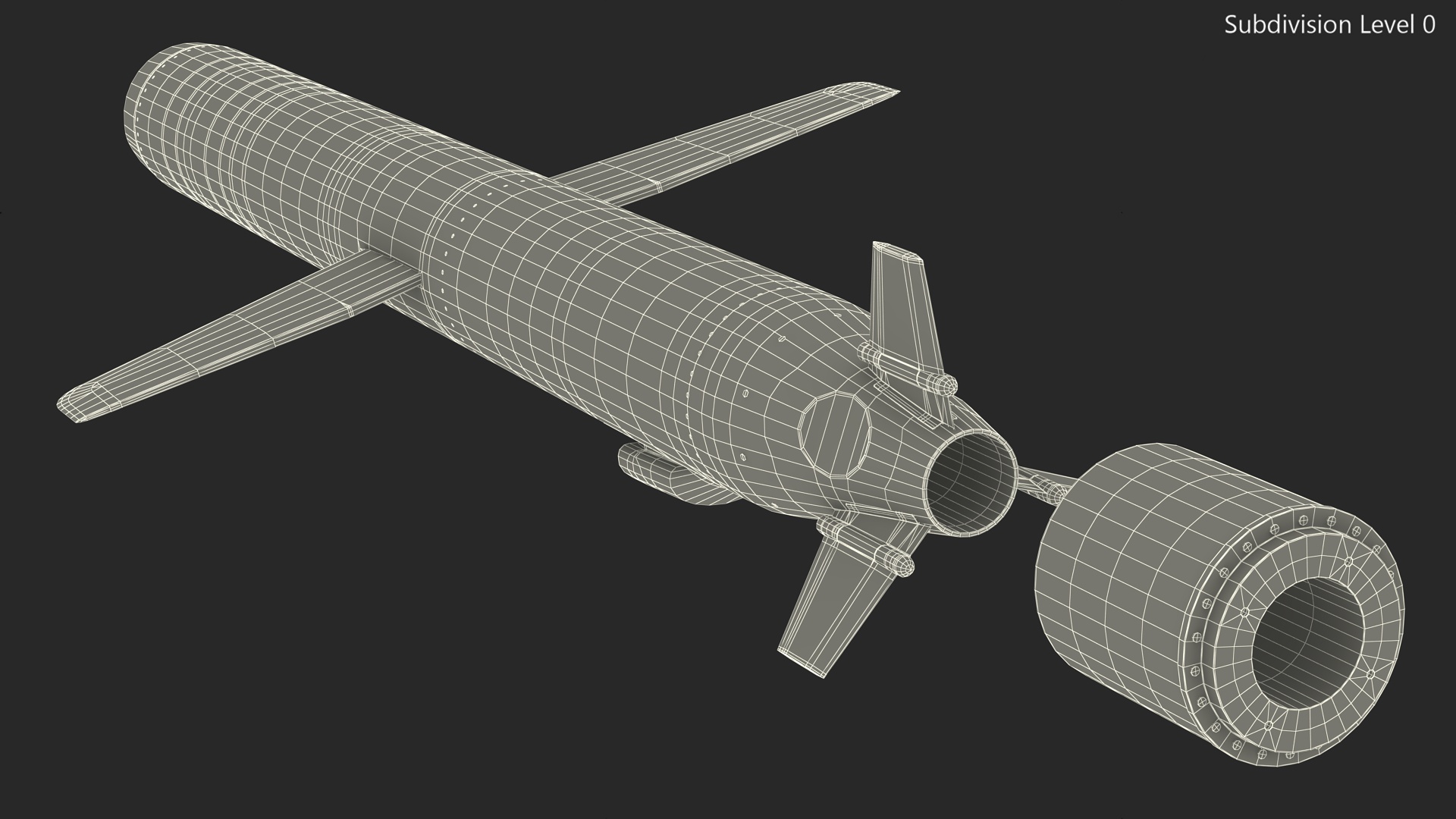 3D BGM-109 General Dynamics Tomahawk Missile