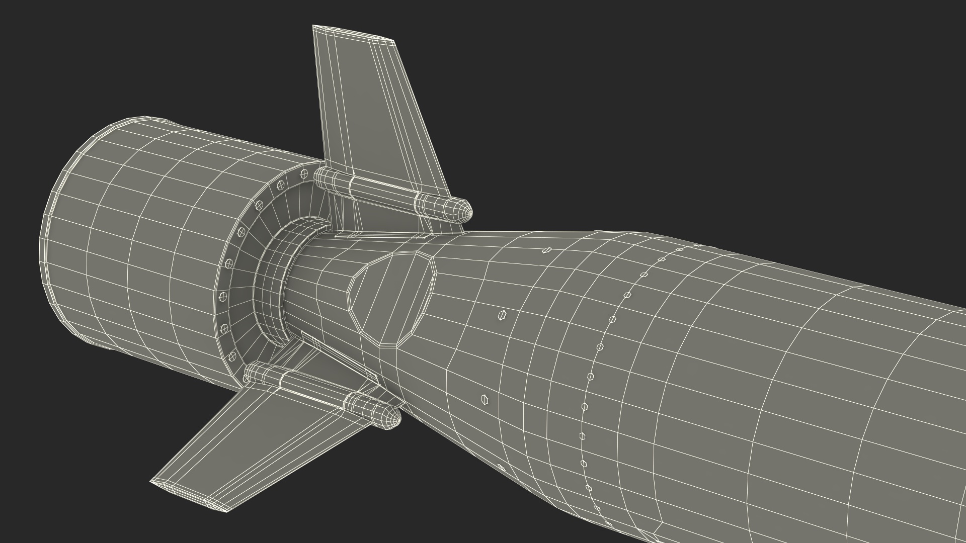 3D BGM-109 General Dynamics Tomahawk Missile