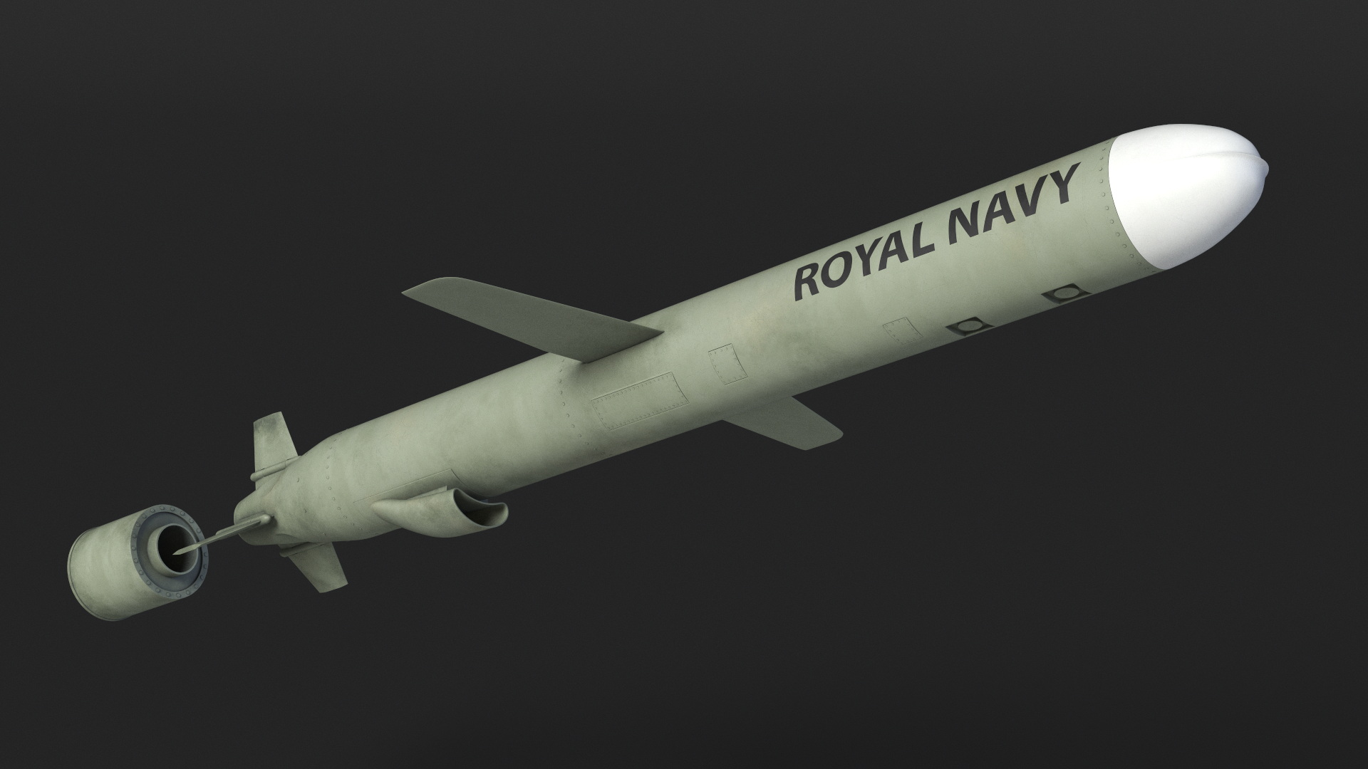 3D BGM-109 General Dynamics Tomahawk Missile