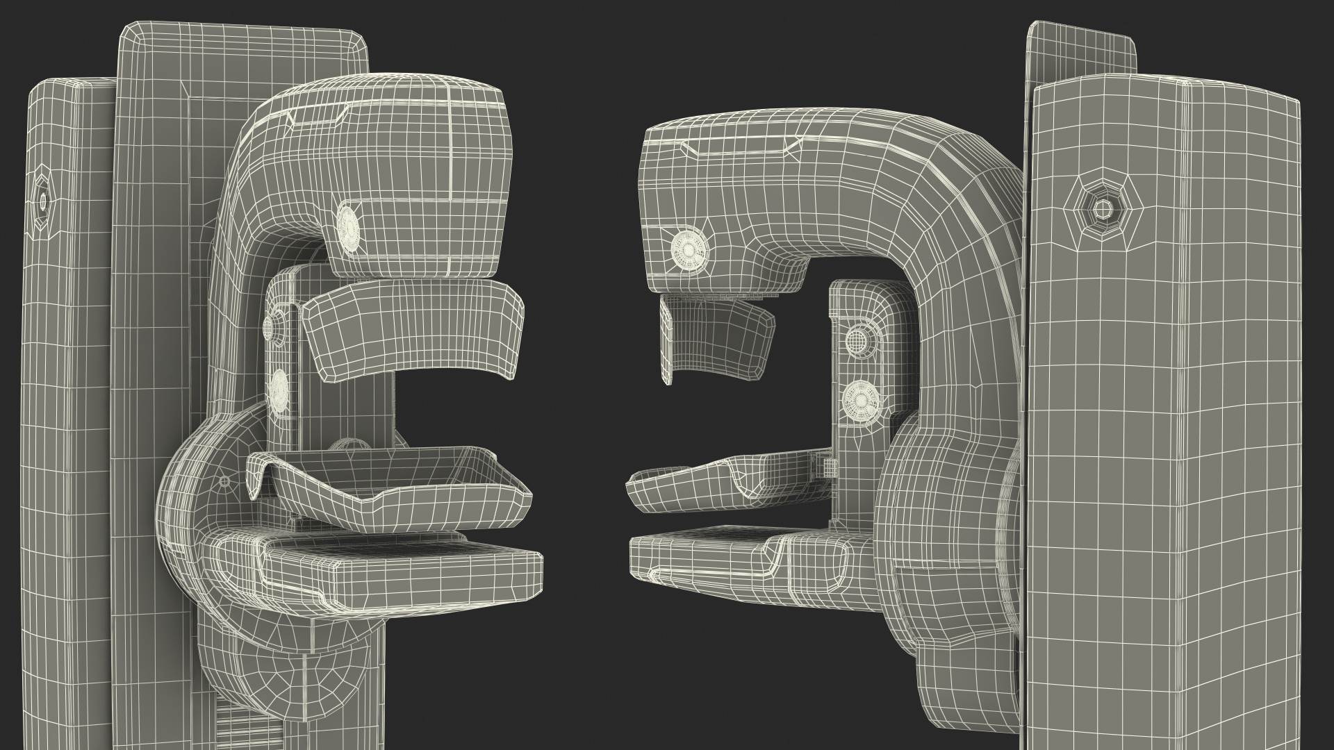 Mammograph Rigged 3D