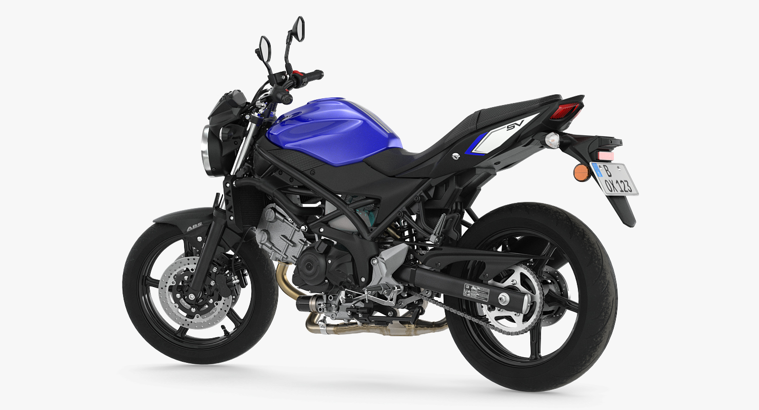 Street Motorcycle Suzuki SV650 Rigged 3D