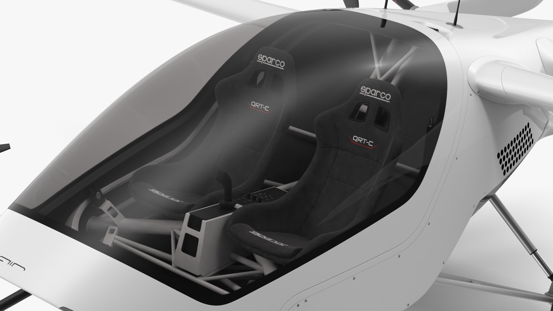 Two Seat Air Vehicle eVTOL Air One 3D model