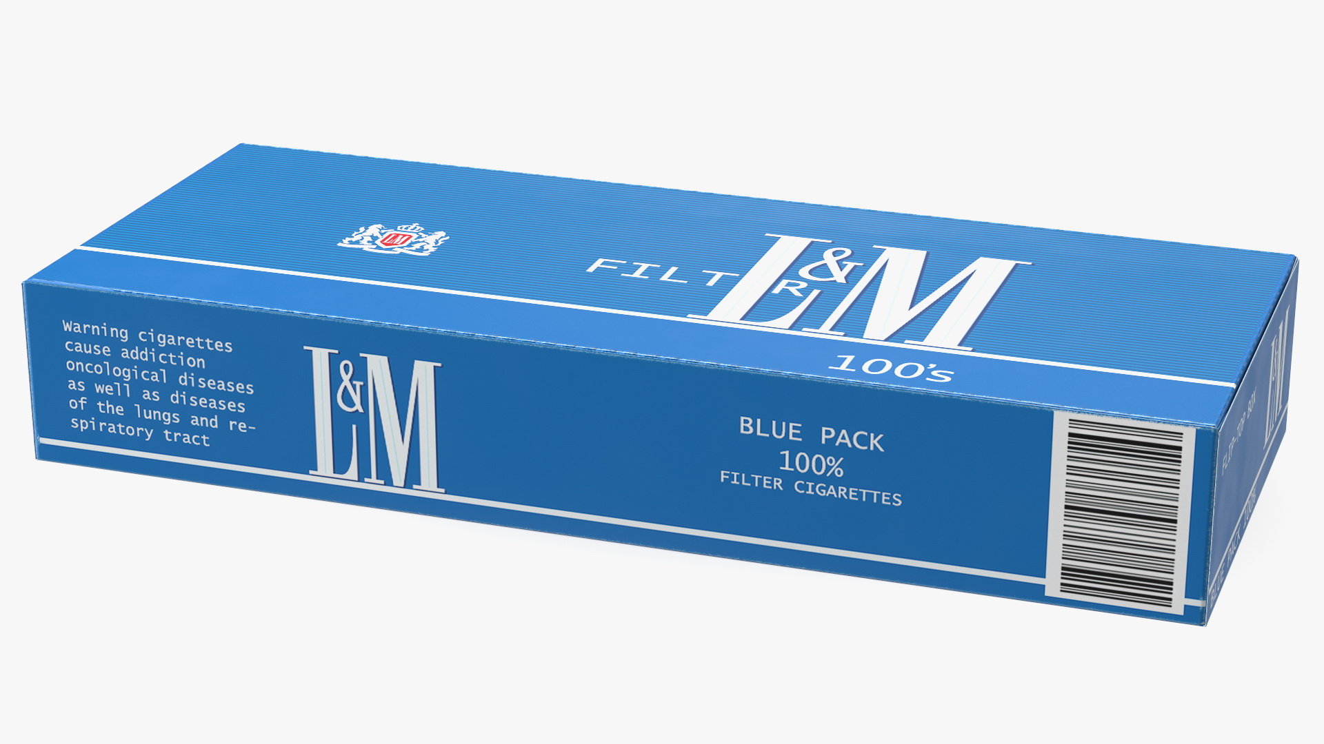 Carton Cigarettes Box LM 3D model