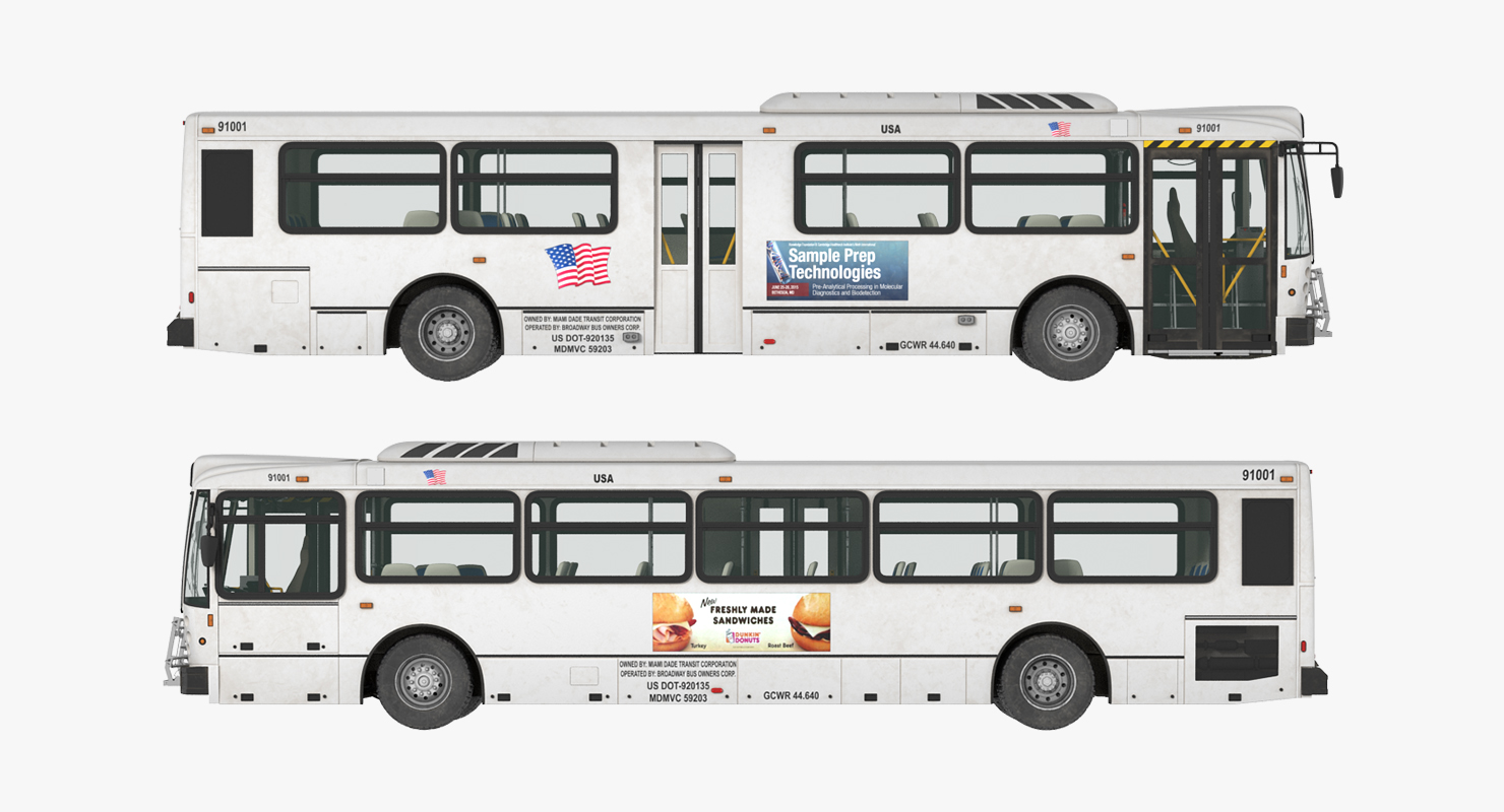 3D Bus Nabi Model 416 model