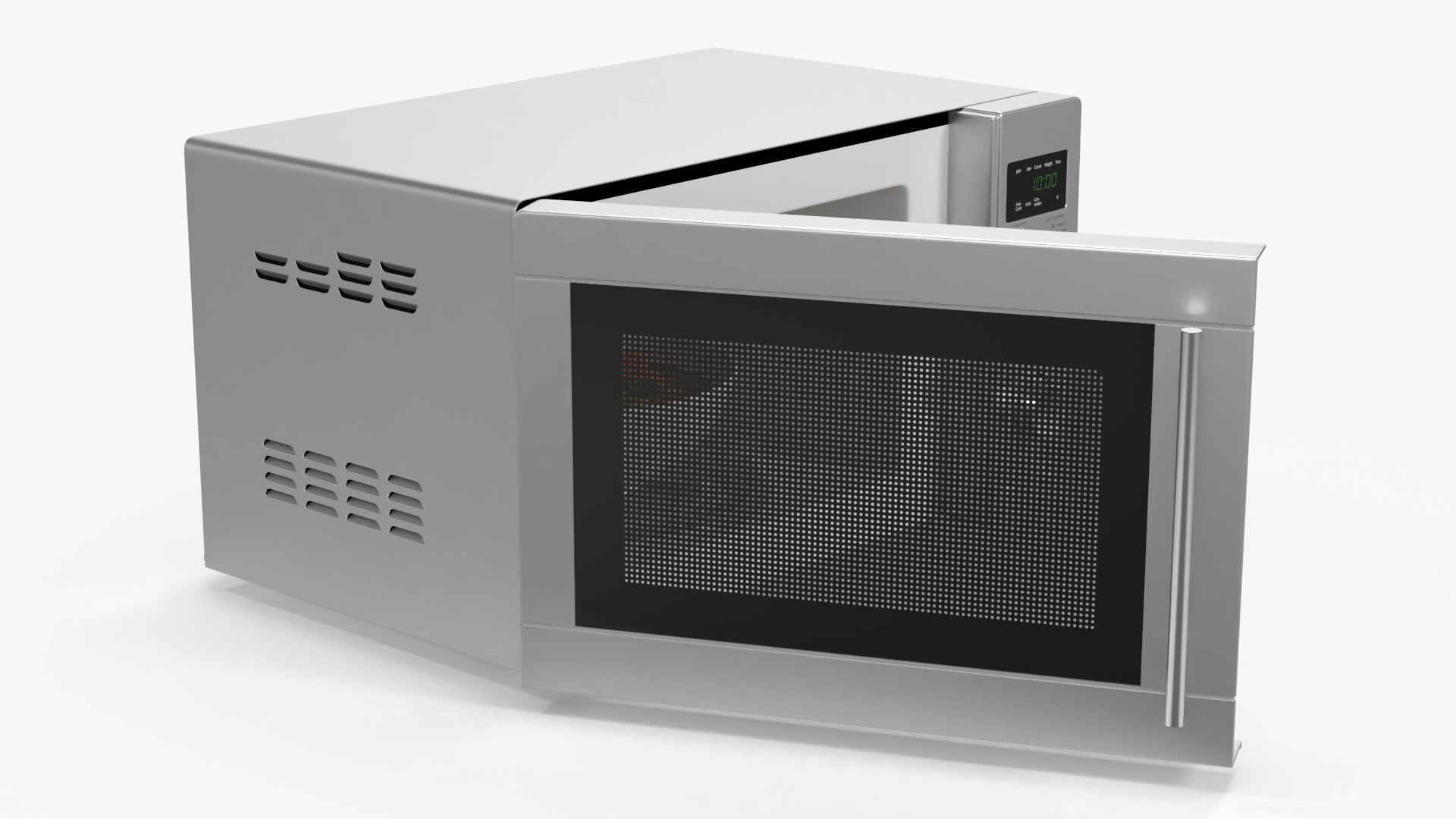 Microwave Oven with Food 3D model