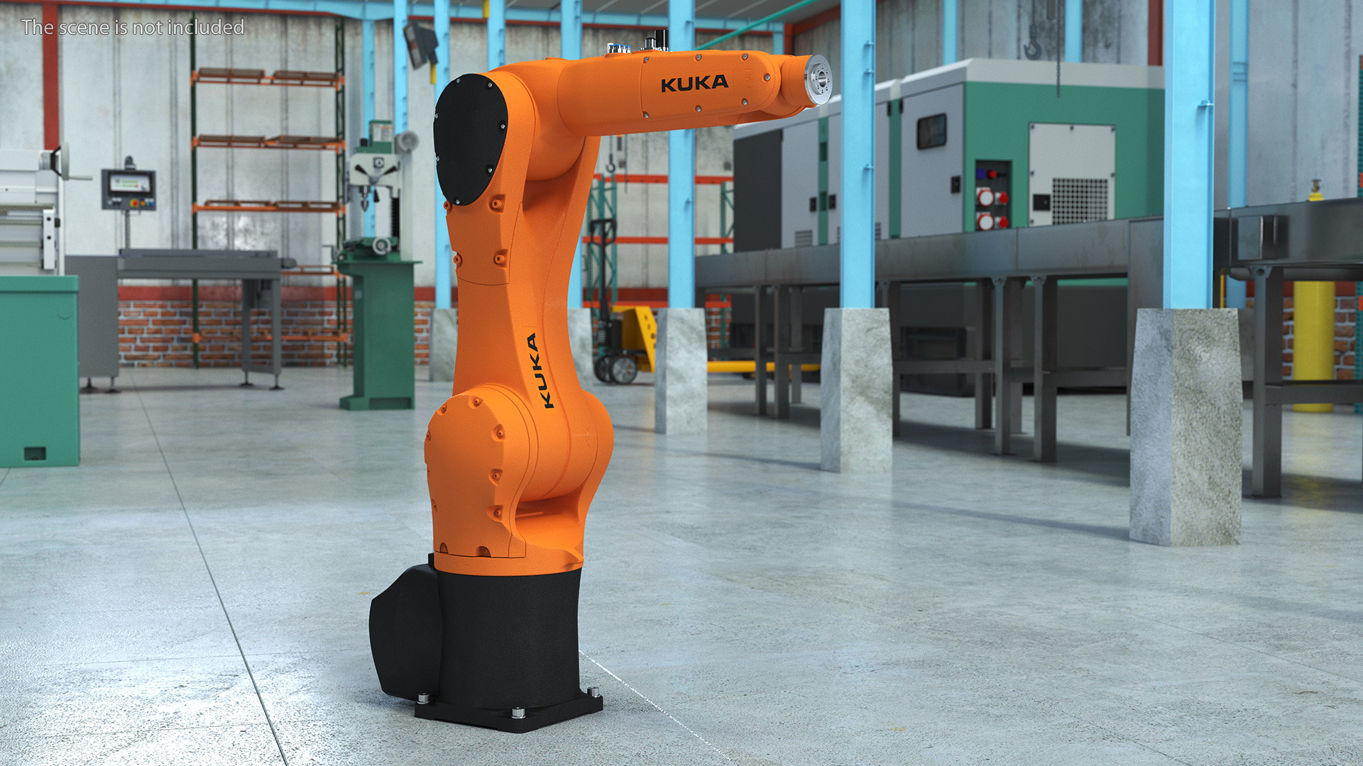 Compact Robot Arm Kuka KR 6 R900 Rigged 3D model