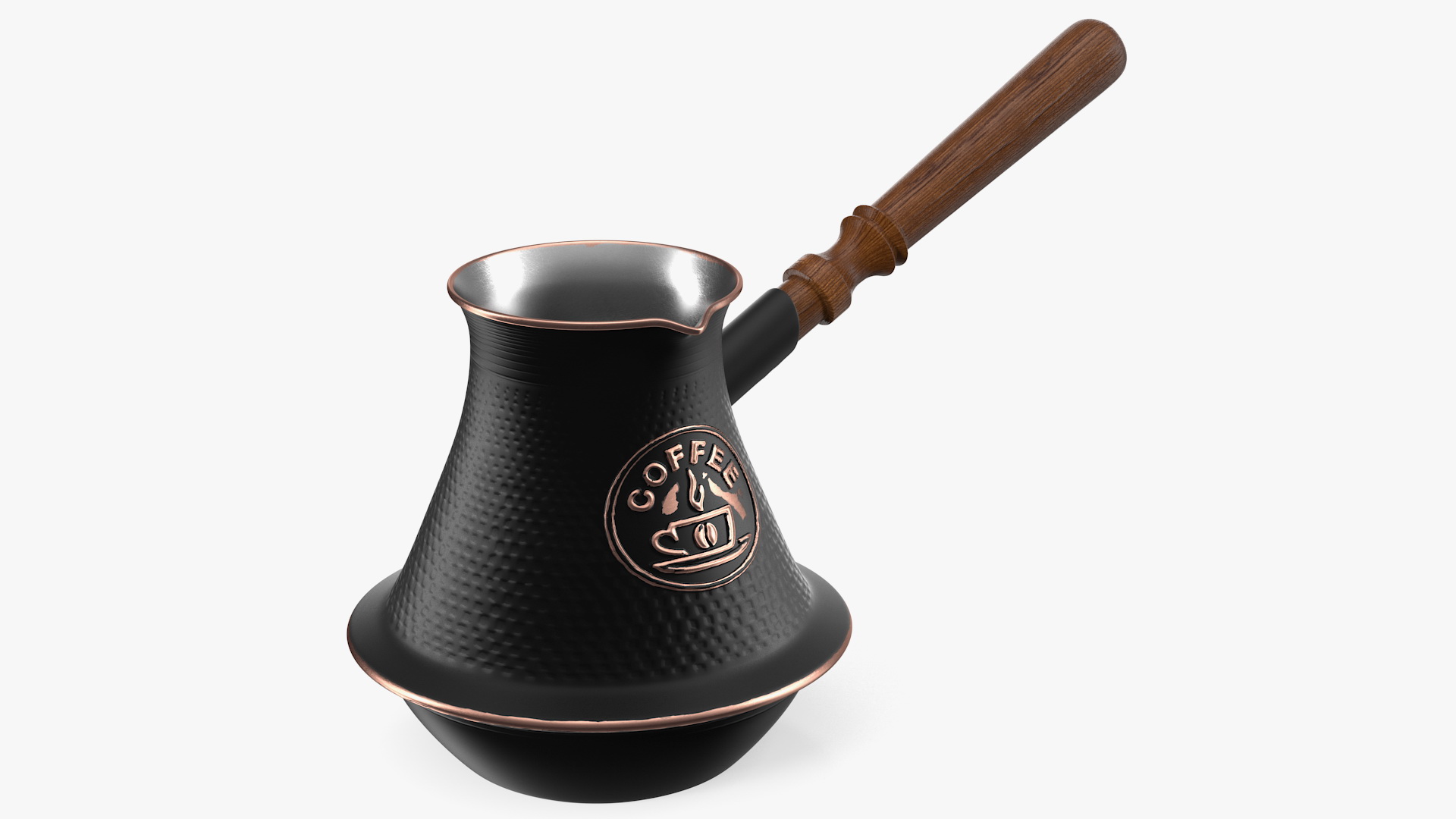 Black Turkish Coffee Pot 3D model