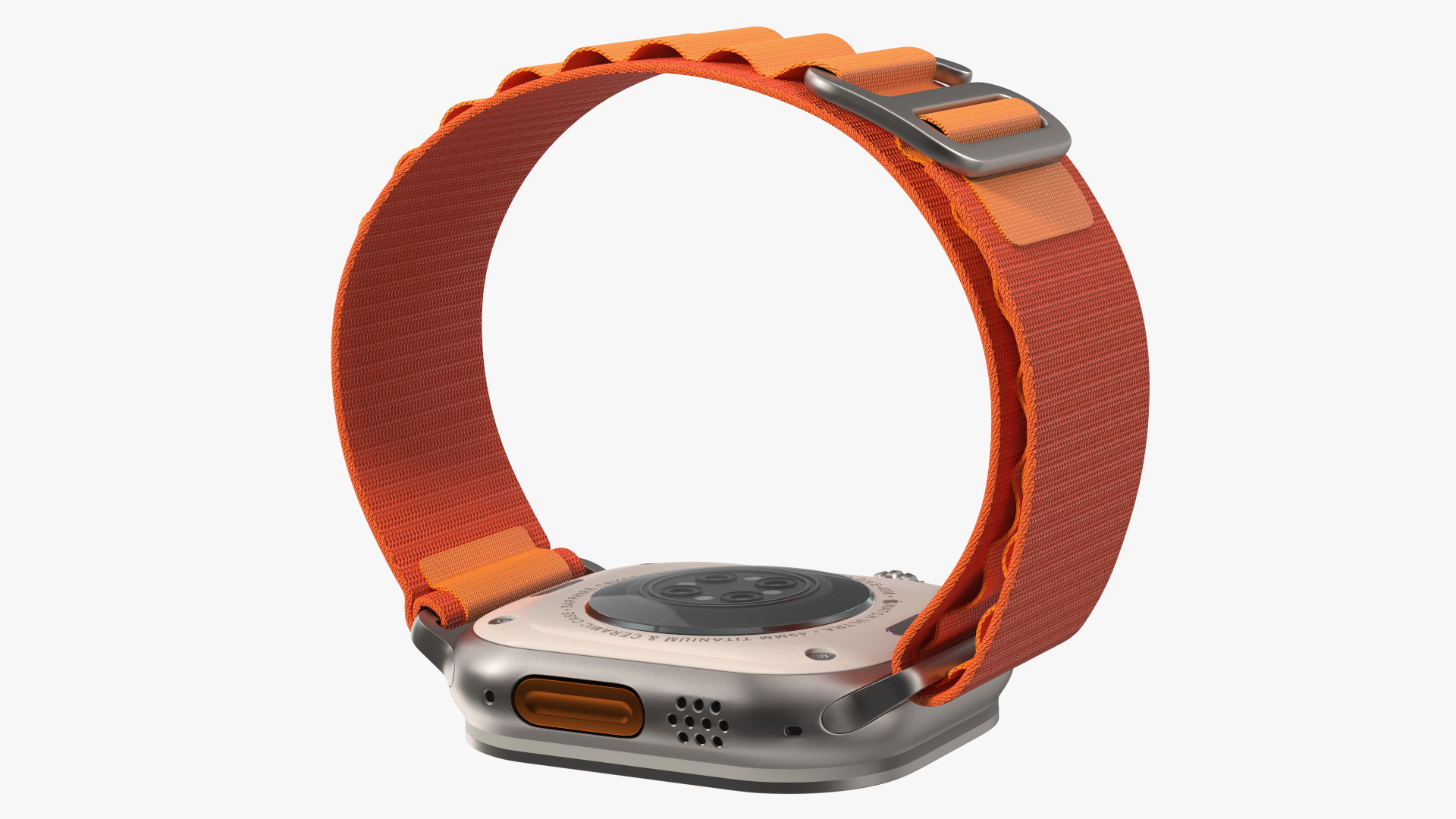 3D Apple Watch Ultra Alpine Loop Orange