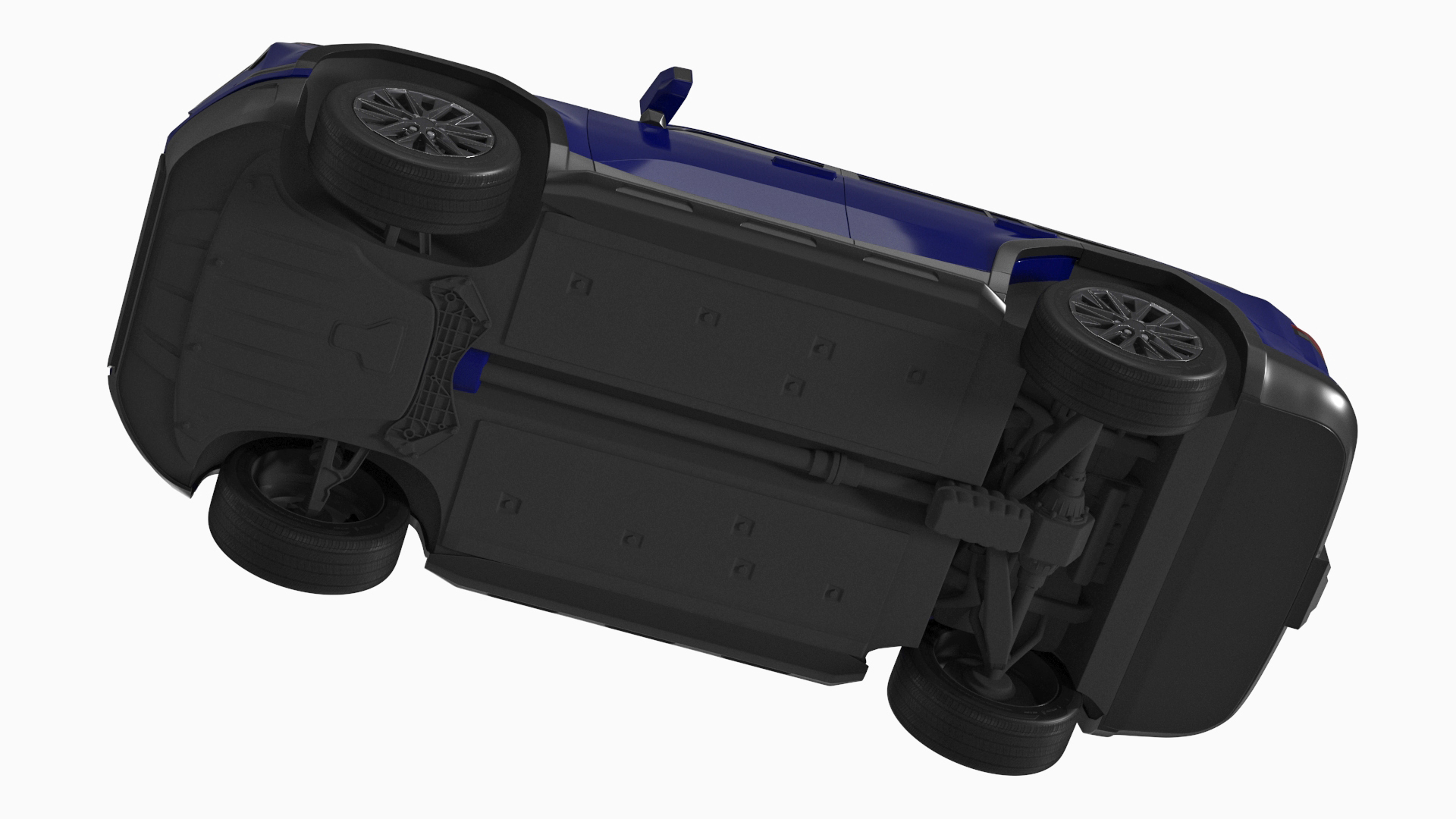 3D model Luxury SUV with Axle Tow Dolly