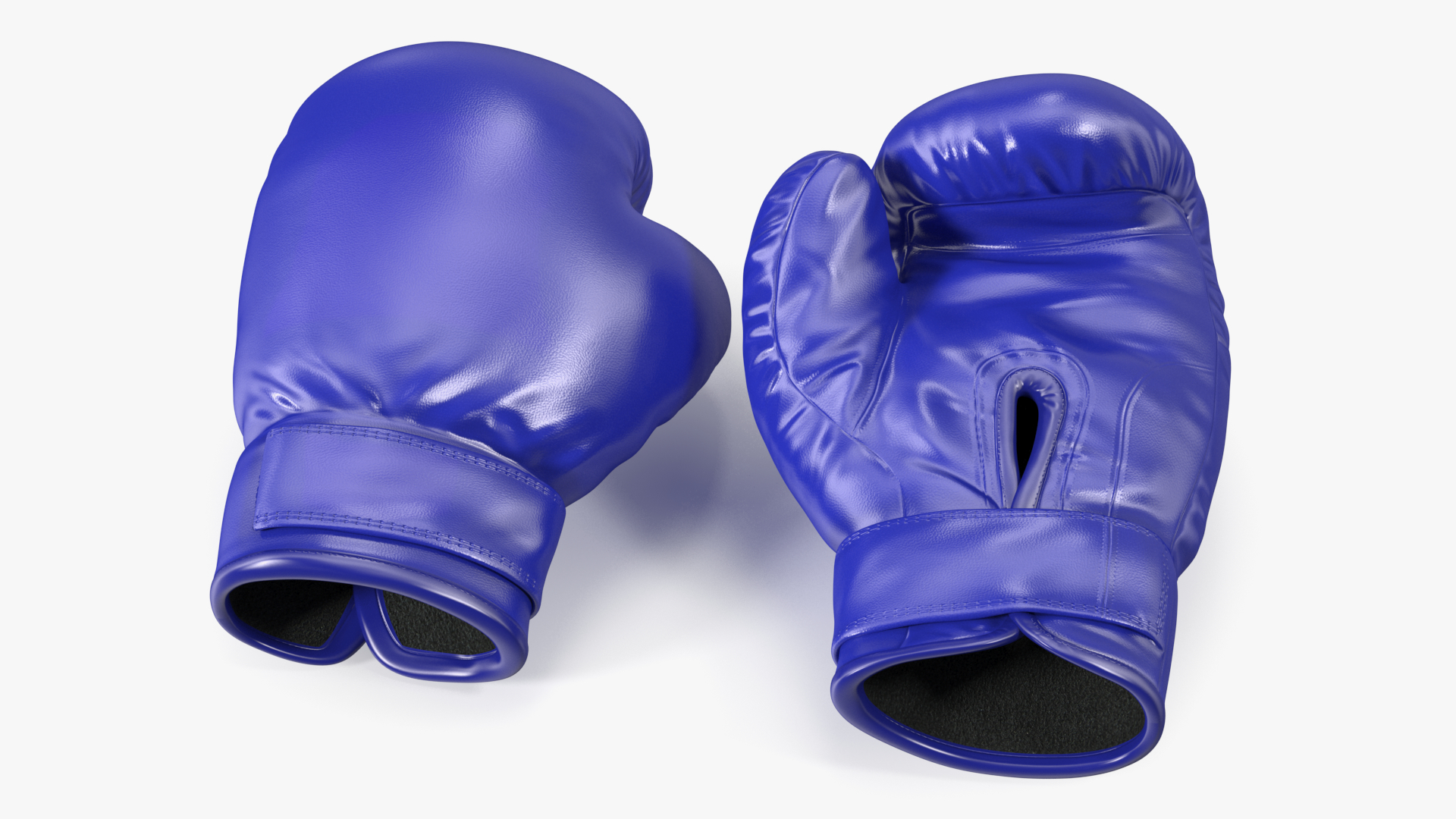 3D Blue Boxing Gloves model